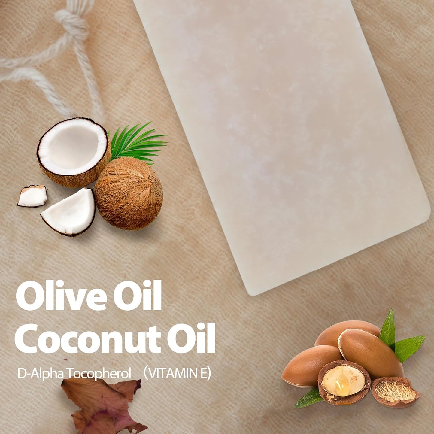 3 Pcs Clean Bar Soap with Vitamin E Olive Natural Essential Soap Bar Gift Set for Body Face Smooth Skin Bath Soap for All Skin Types Roman Chamomile,Frankincense,Lemongrass Soap Handmade