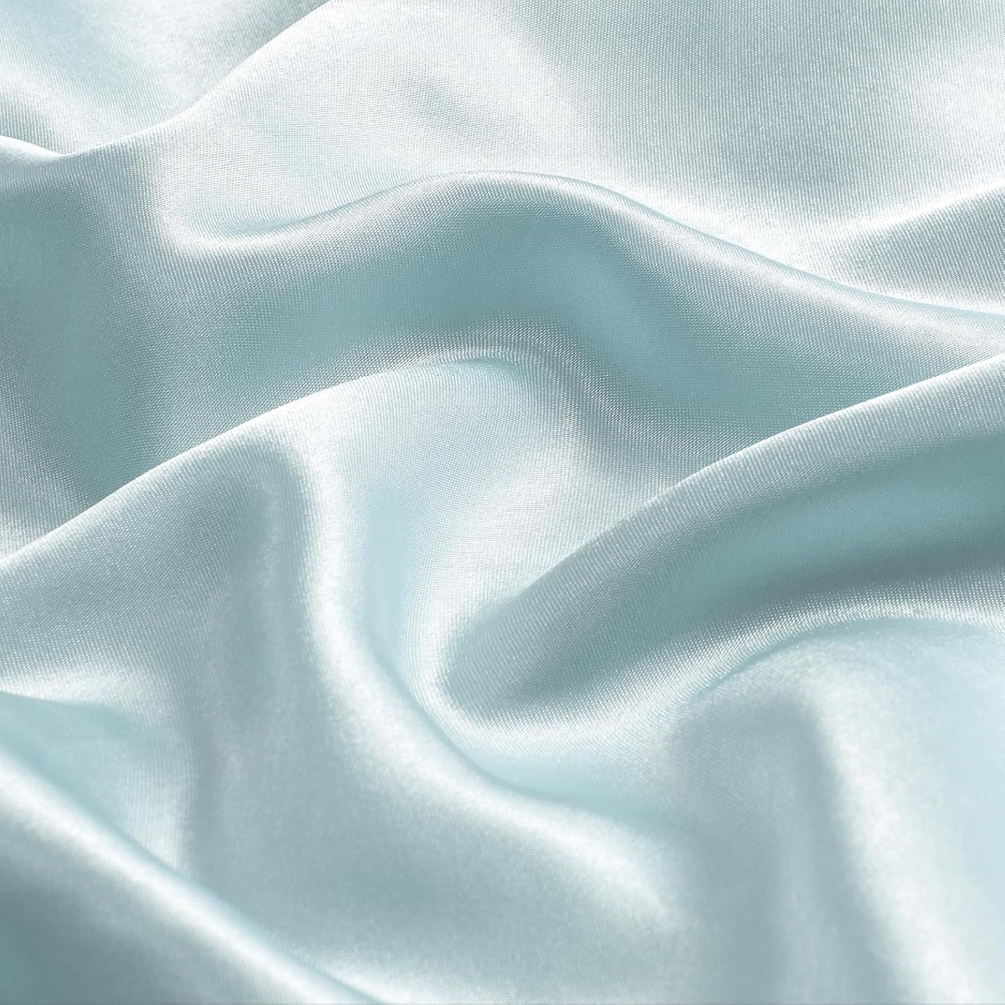 BEDELITE Satin Body Pillow Cover 2 Pack, Super Soft and Cooling Body Pillow Pillowcase for Hair and Skin, Breathable Silky Full Long Pillowcase Cover(20"x54", Stone Blue)