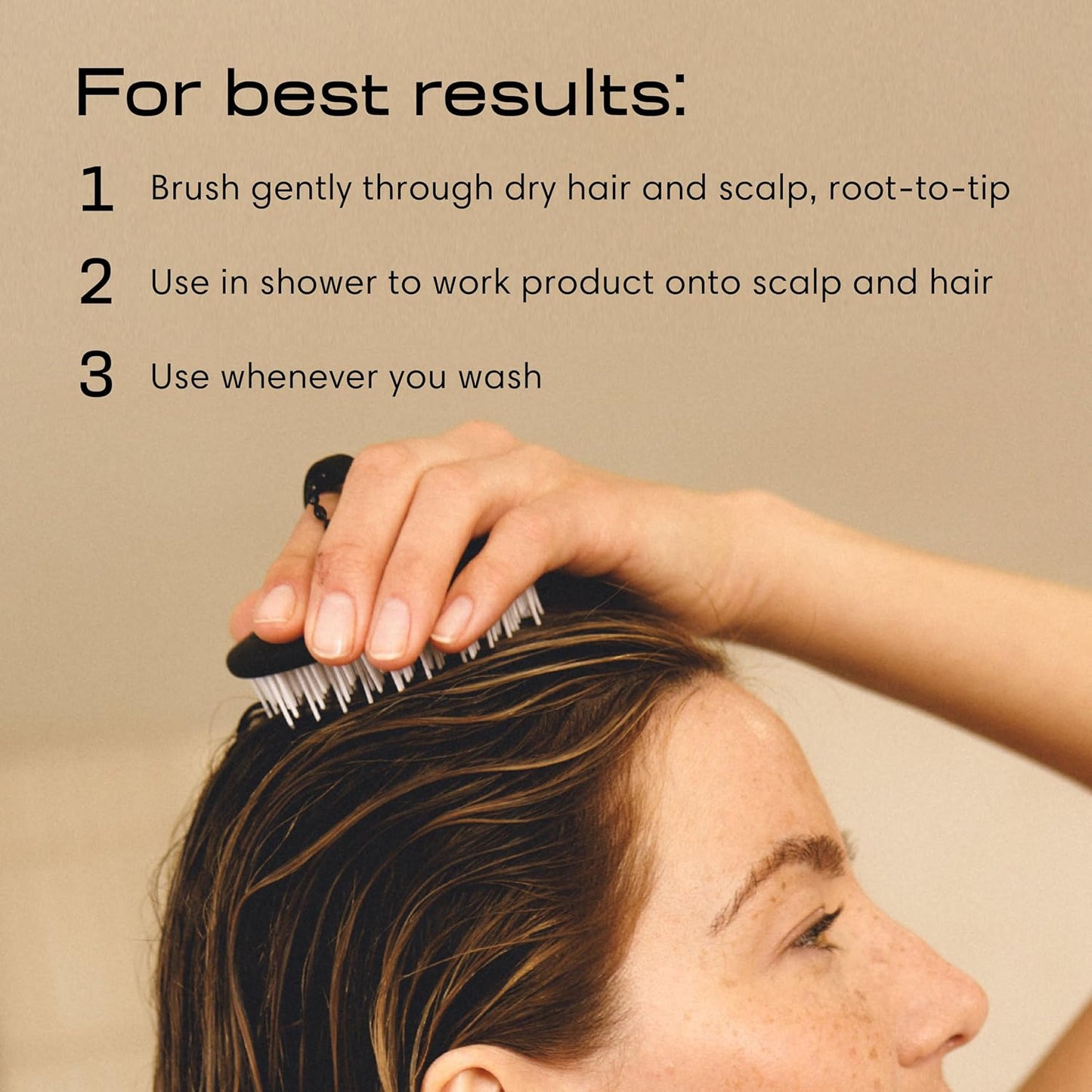 Jupiter Scalp Exfoliator - Scalp Massager Tool for Wet & Dry Hair - Ergonomic Detangler Brush - Dandruff Comb & Scrub to Remove Dandruff & Buildup and Support Circulation - White