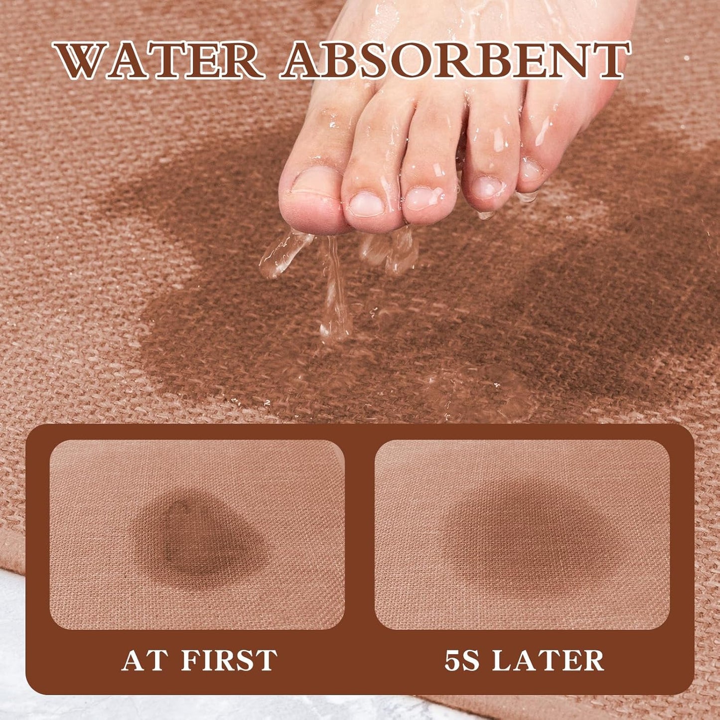 chakme Bathroom Rugs Mat 59x24, Ultra Thin Non Slip Bath Mat Large Quick Dry Absorbent Bath Mat for Bathroom, (Dark Pink, 59"x24")