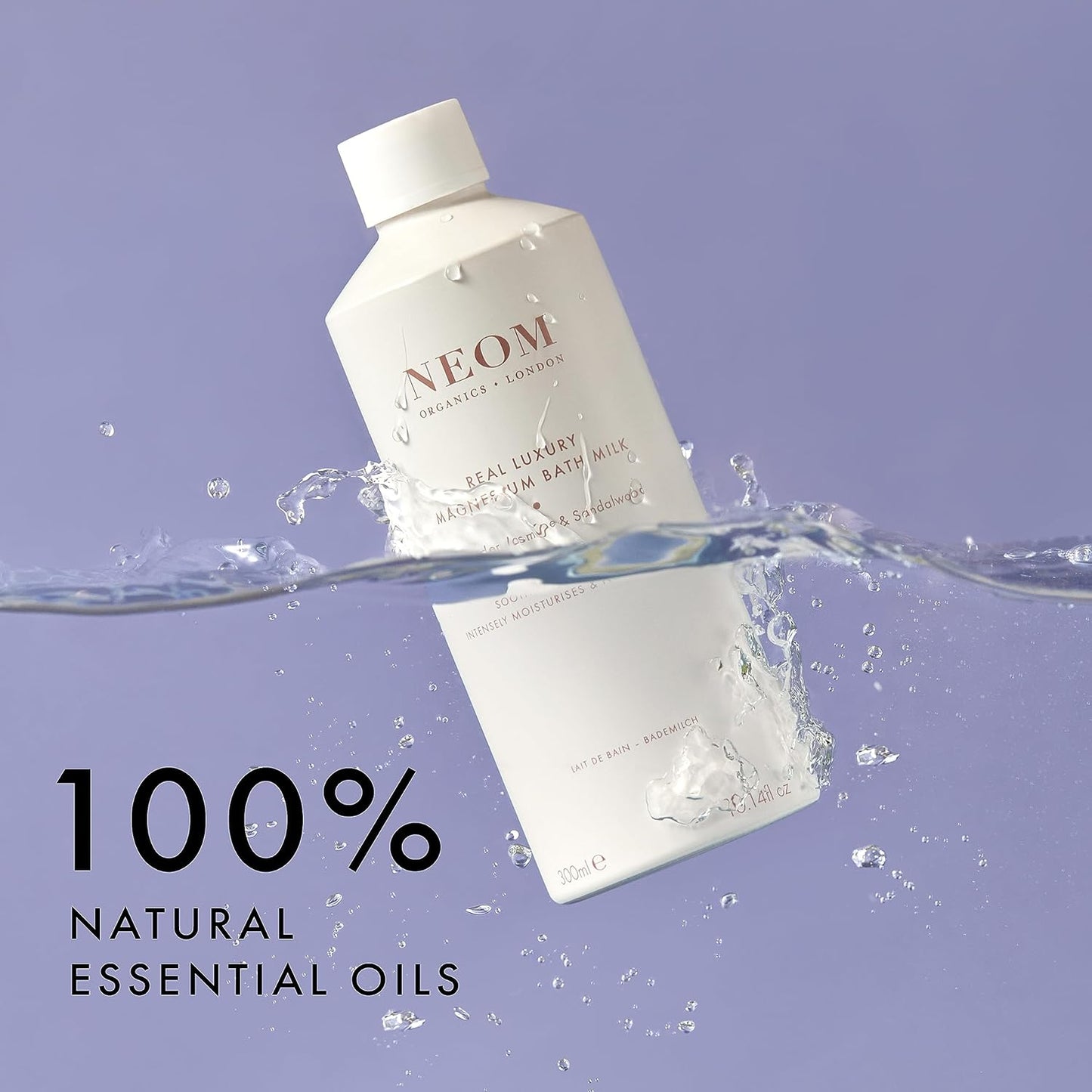 NEOM- Magnesium Bath Milk (Real Luxury), 10.14 Ounce (Pack of 1), White