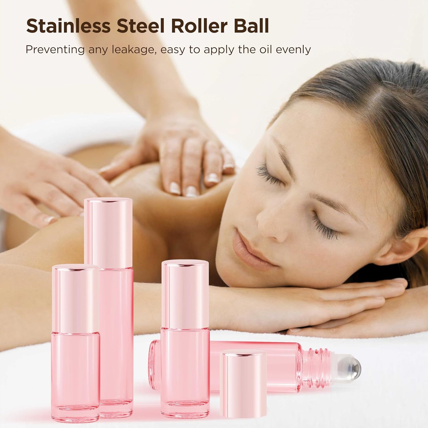 Essential Oil Roller Bottles, 12PCS (10ml & 5ml) Glass Perfume Roller Bottles with Funnel Opener and Dropper Beauty and Personal Care Tools