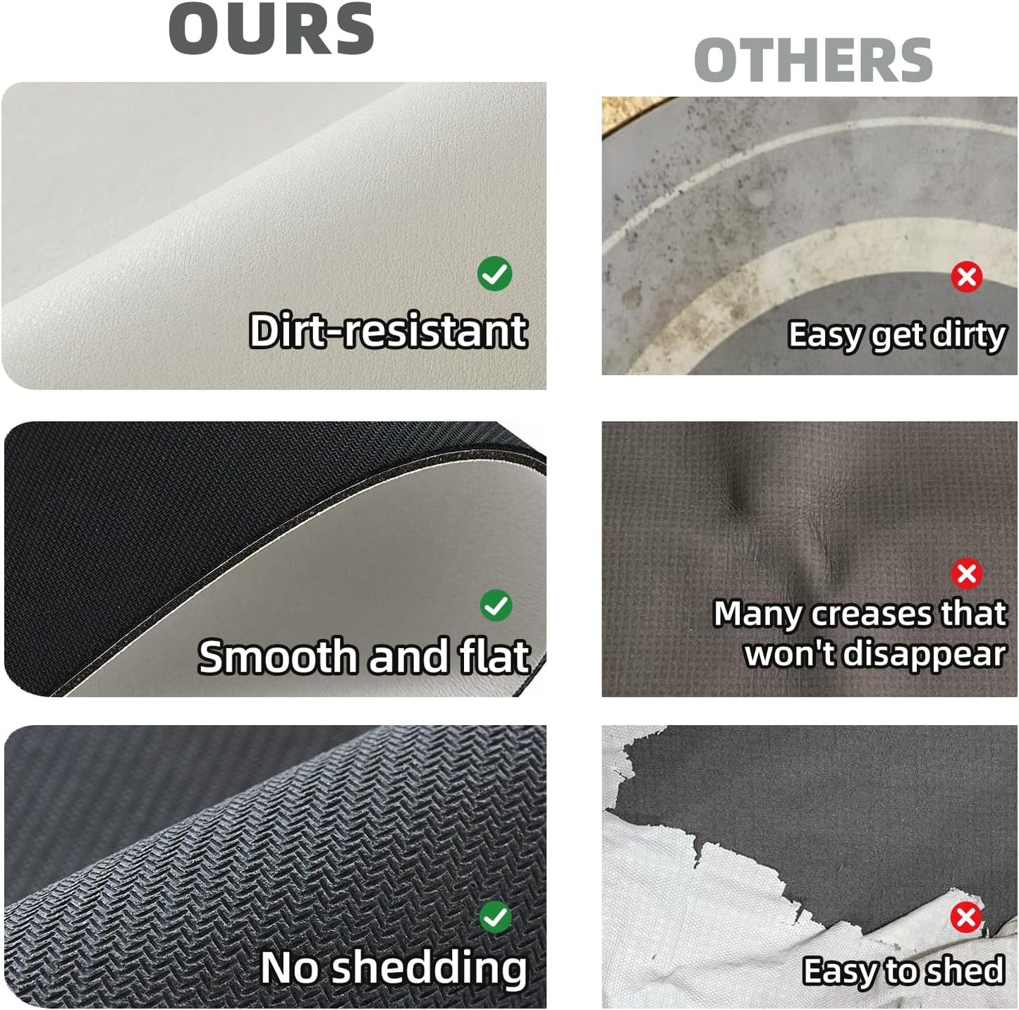 Small Bathroom Mat Quick Dry, Bathroom Rugs Non Slip Washable Thin Absorbent Bath Mat Fits Under Door Bathroom Floor Mat Perfect for Bath, Shower, or Sink 12"x12"/1'x1‘ White