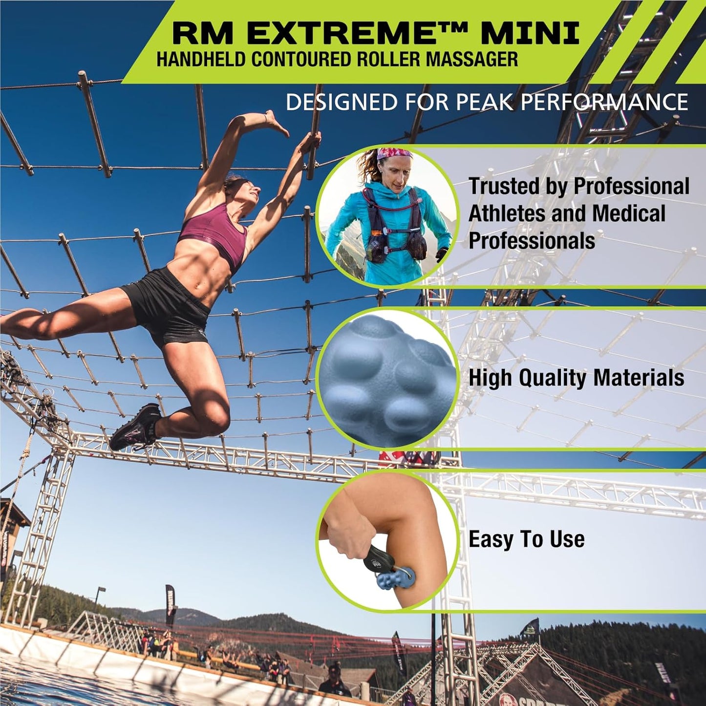 Pro-Tec Athletics Rollers, RM Extreme, RM Extreme Mini Roller, Cryosteel Ice Roller, Portable Roller, Deep Tissue Massage, Muscle Relief, Hamstring, Quadriceps, Multi-Directional, Enhance Performance