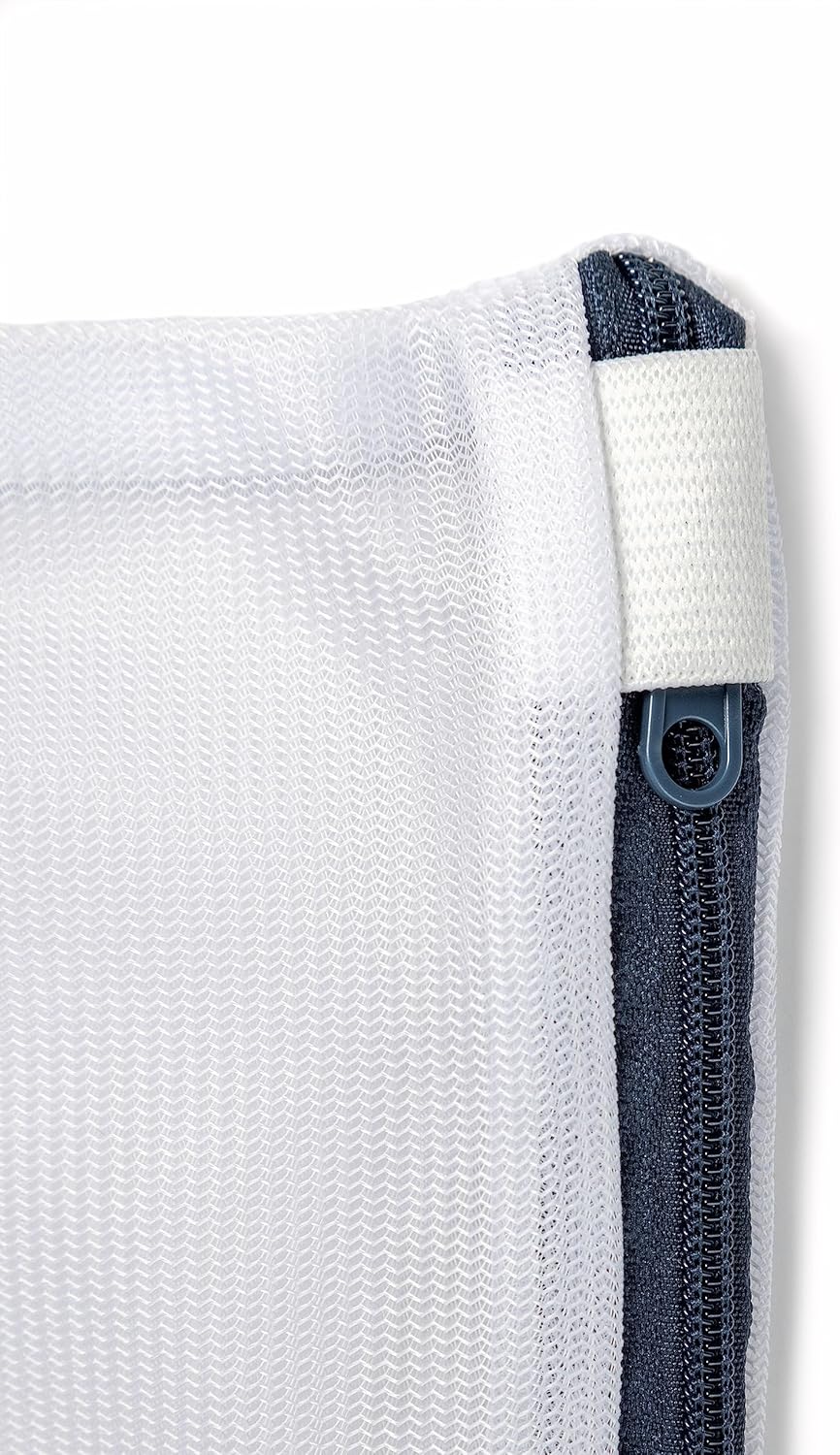 Fishers Finery Mesh Laundry Bags - Large Sweater Size Zipper Wash Bags for Delicates - Washing Machine Durable and Safe, Lingerie and Garment Bag (3 Pack)