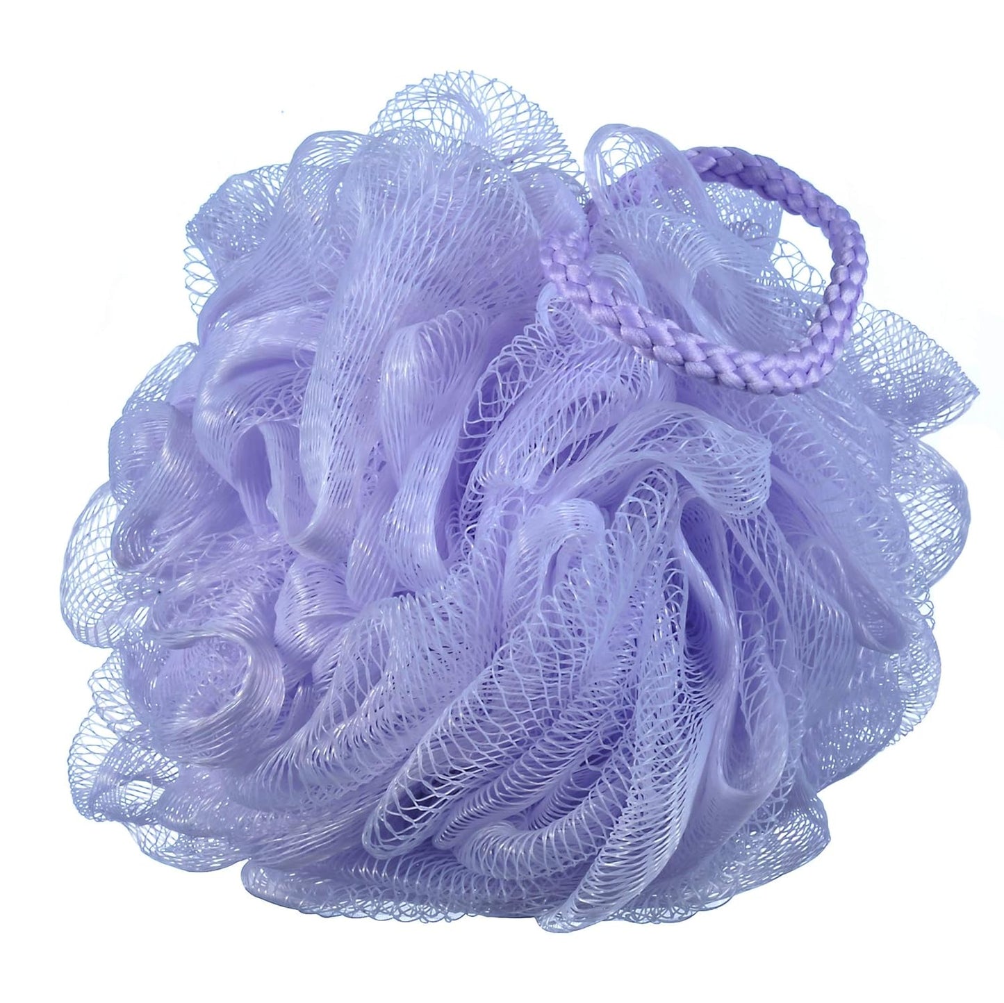 60g/pcs Purple Mesh Bath Sponge Shower Pouf Loofahs Shower Puff Pack of 4 (Purple)