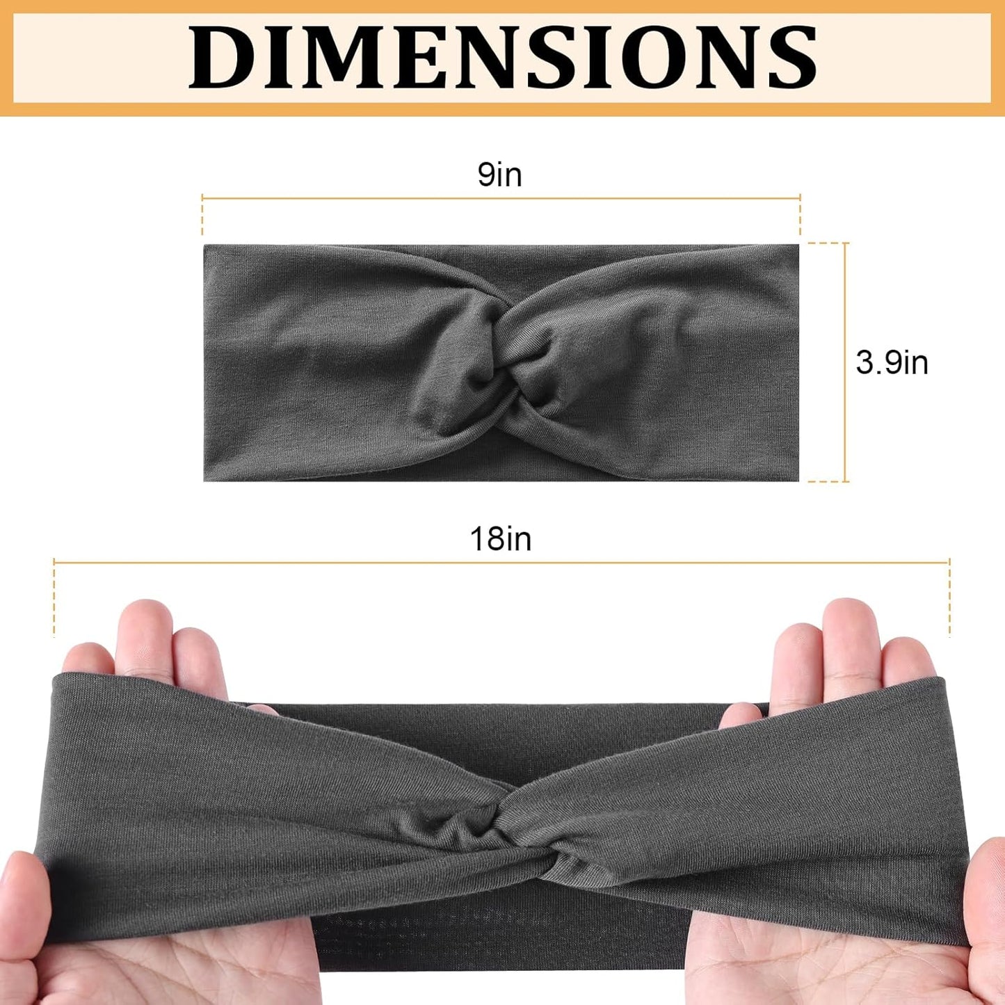 12-Pack Wide Stretch Headbands for Women - Non-Slip Extra Wide Turban Hair Bands for Workout, African Style, Sports & Daily Use (Breathable, All-Day Comfort) Color1 (Color2)