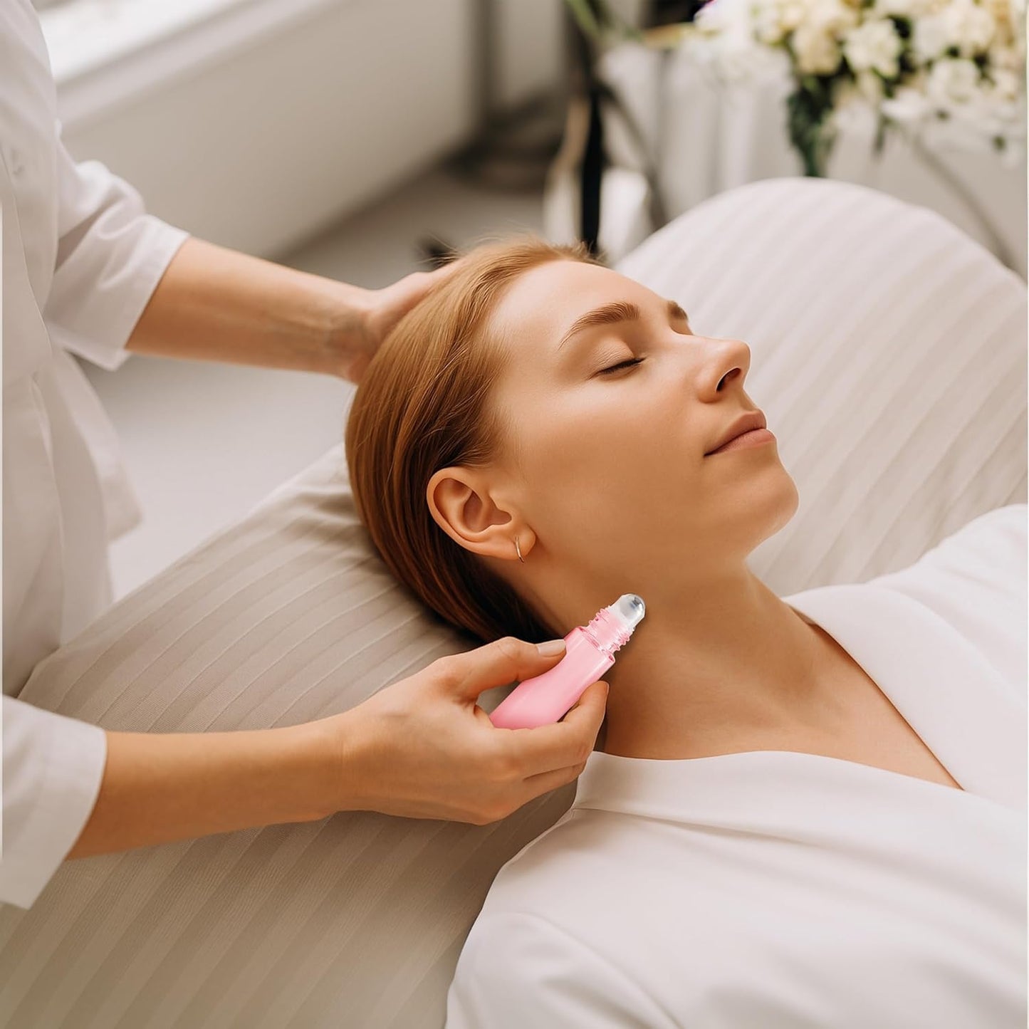 Essential Oil Roller Bottles, 12PCS (10ml & 5ml) Glass Perfume Roller Bottles with Funnel Opener and Dropper Beauty and Personal Care Tools