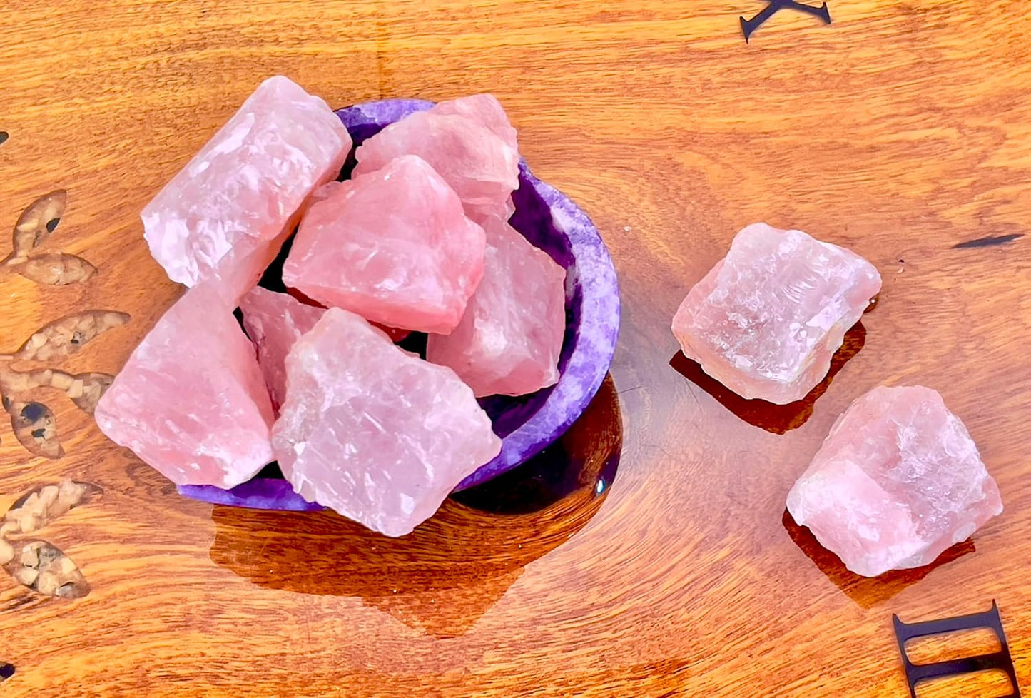 Rose Quartz Raw Crystals – Large 1.25-2.0” Natural Healing Stones for Love, Meditation, Chakra, Reiki, Crystal Grid, Energy Work, Tumbling, Wire Wrapping, and Spiritual Home Decor