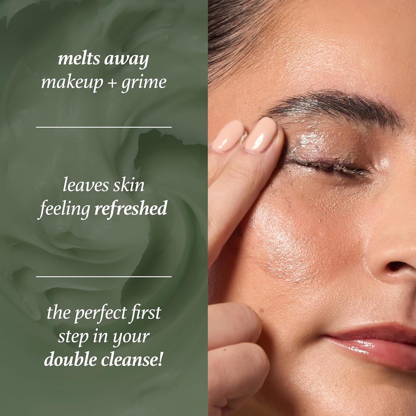 Julep Green Tea Makeup Removing Cleansing Balm – Gentle Cleanser With Green Tea Extract, Easily Removes Stubborn Makeup, Hydrating & Nourishing, Ideal for All Skin Types, 3.4 fl oz