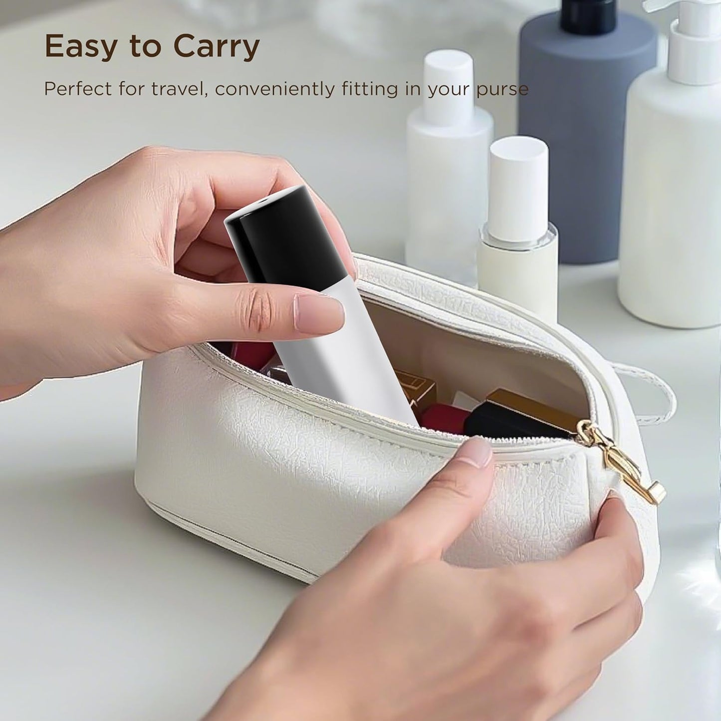 Essential Oil Roller Bottles, 2PCS (50ml/30ml) Thick Glass Perfume Roller Bottles with Funnel and Dropper Glass Empty Bottles Beauty and Personal Care Tools for Fragrance (White, 30ML)