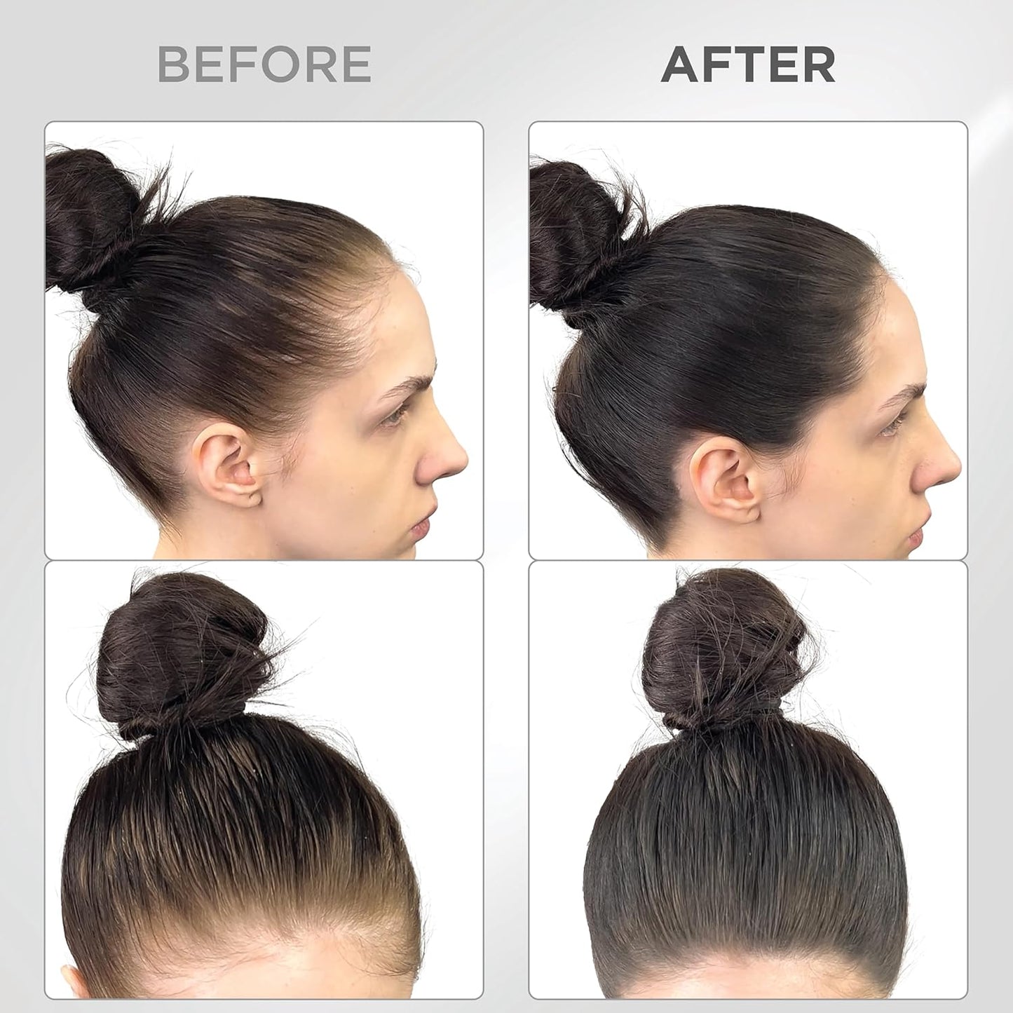 THICK FIBER Root Touch Up & Hairline Powder with Brush (LARGE 10g) – Covers Grey Roots, Thinning Hair & Bald Spots – Sweat & Water Resistant Hair Concealer for Women & Men (Black)