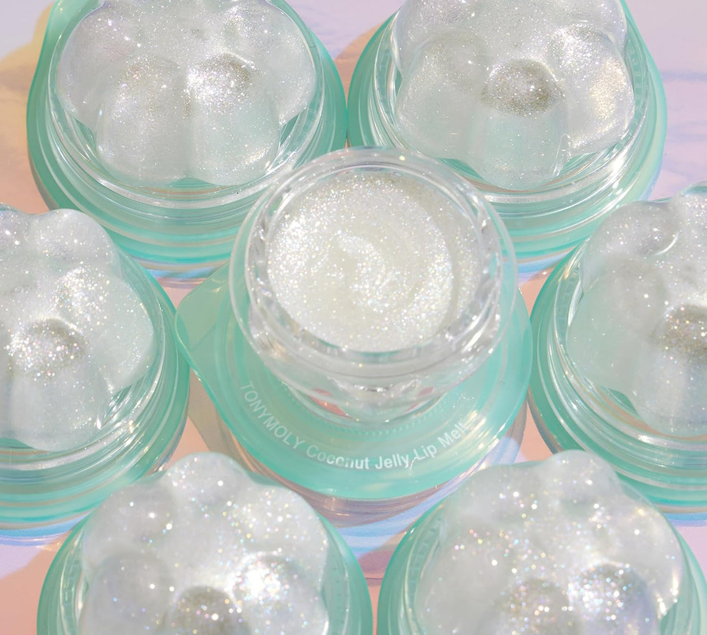 TONYMOLY Jelly Lip Melt Coconut – Limited Edition Hydrating & Moisturizing Lip Balm with Glitter, Nourishing Jelly Formula, Non-Sticky Gloss, 0.31 oz