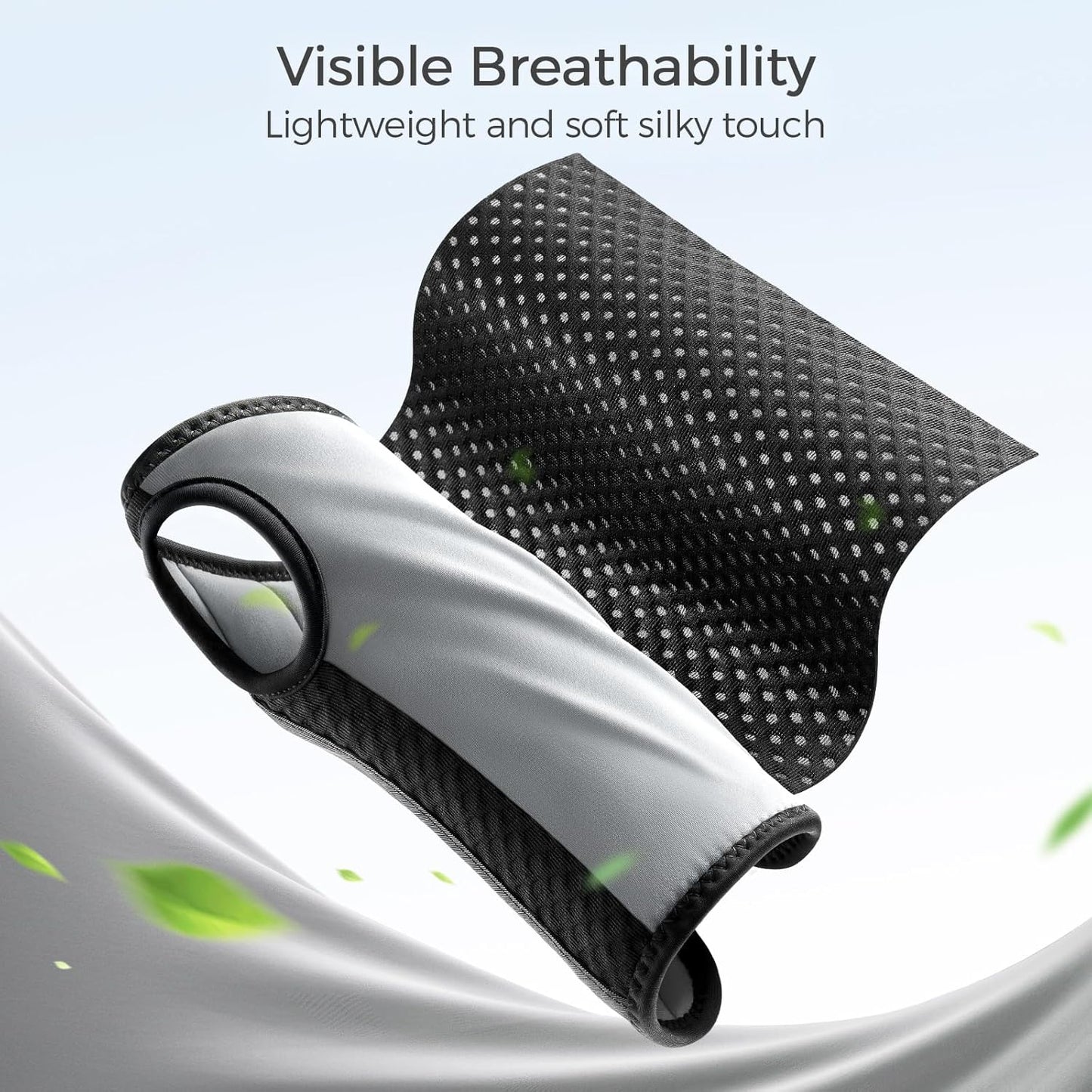 FREETOO Tendonitis Wrist Brace Night Support Fit Left Hand for Work, Pain Relief Wrist Splint for Arthritis, Sprain for Sleeping, Wrist Support Carpal Tunnel Fit Women and Men (Left, L/XL, Black/Grey)