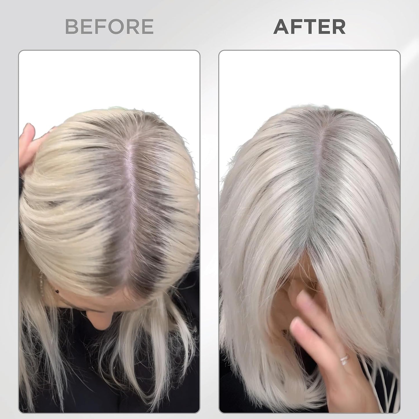 THICK FIBER Root Touch Up & Hairline Powder with Brush (LARGE 10g) – Covers Grey Roots, Thinning Hair & Bald Spots – Sweat & Water Resistant Hair Concealer for Women & Men (White)