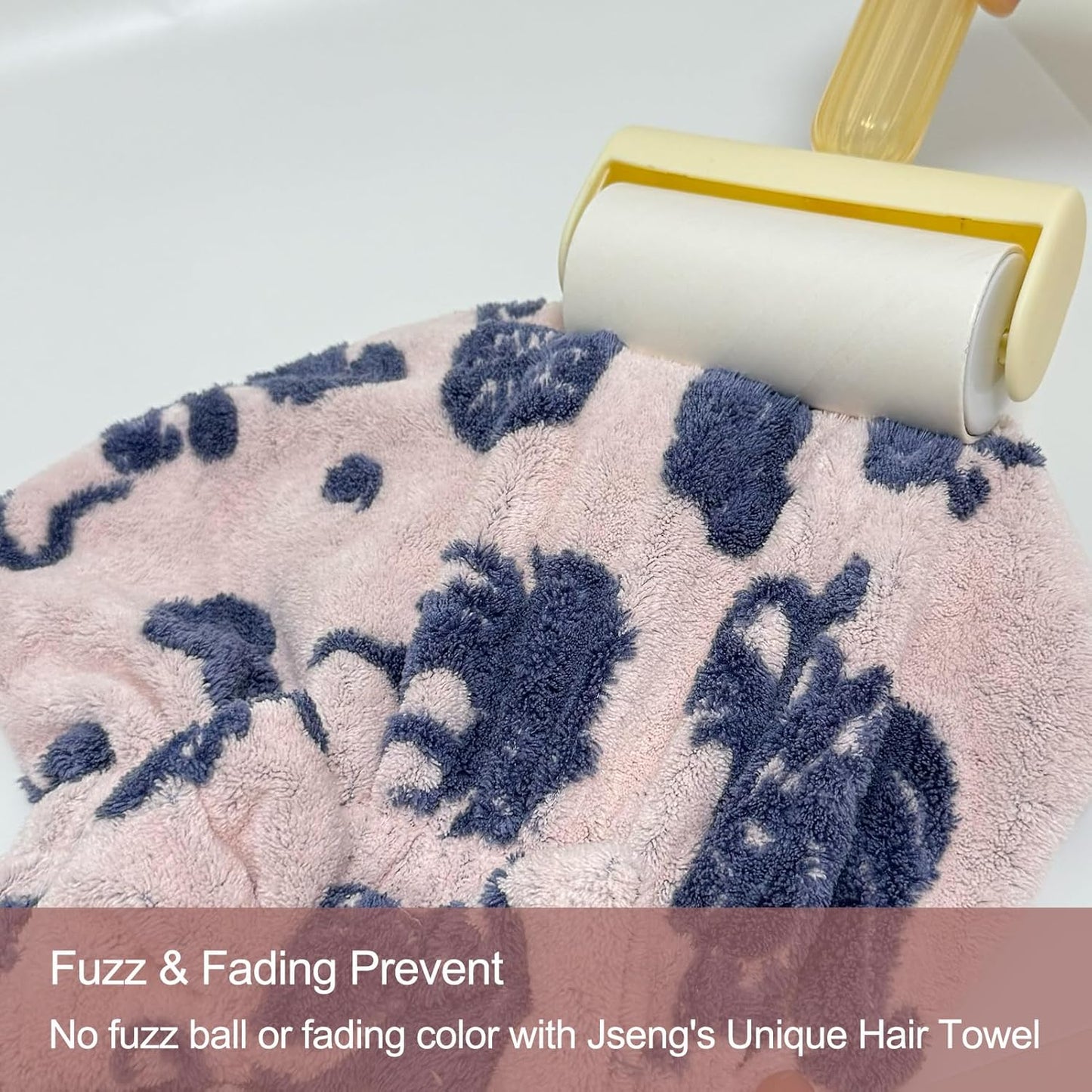 Jseng 3Packs Microfiber Hair Towel for Women - Quick-Drying, Super Absorbent Hair Wrap with Bow Design, Soft Hair Towel Turban for Curly Long Wet Hair