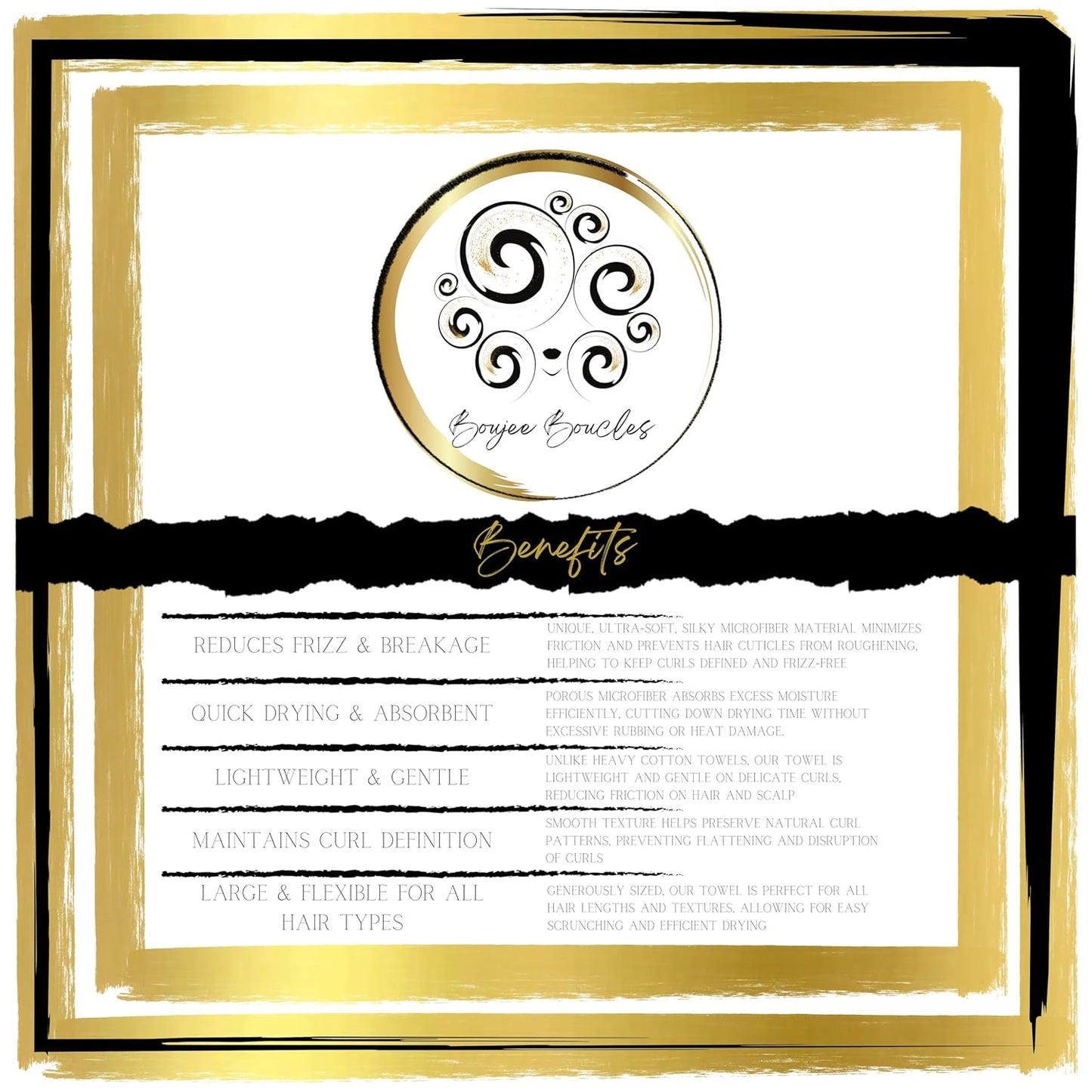 Micro Plop Curl Towels - Smooth Microfiber Scrunch Hair Towels - Set of 5 - Reduce Frizz - Quick Drying - Suitable for Curly, Coily, Wavy, Straight Hair Types