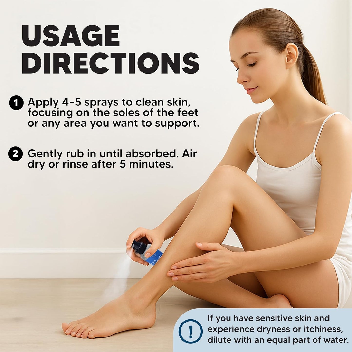 Pure Magnesium Oil Spray – 8oz (4 Pack) - Organic USP Grade, Magnesium Oil for Feet, Magnesium from Ancient Minerals - Aceite de magnesio para Los pies - Natural Magnesium Chloride, Made in The USA