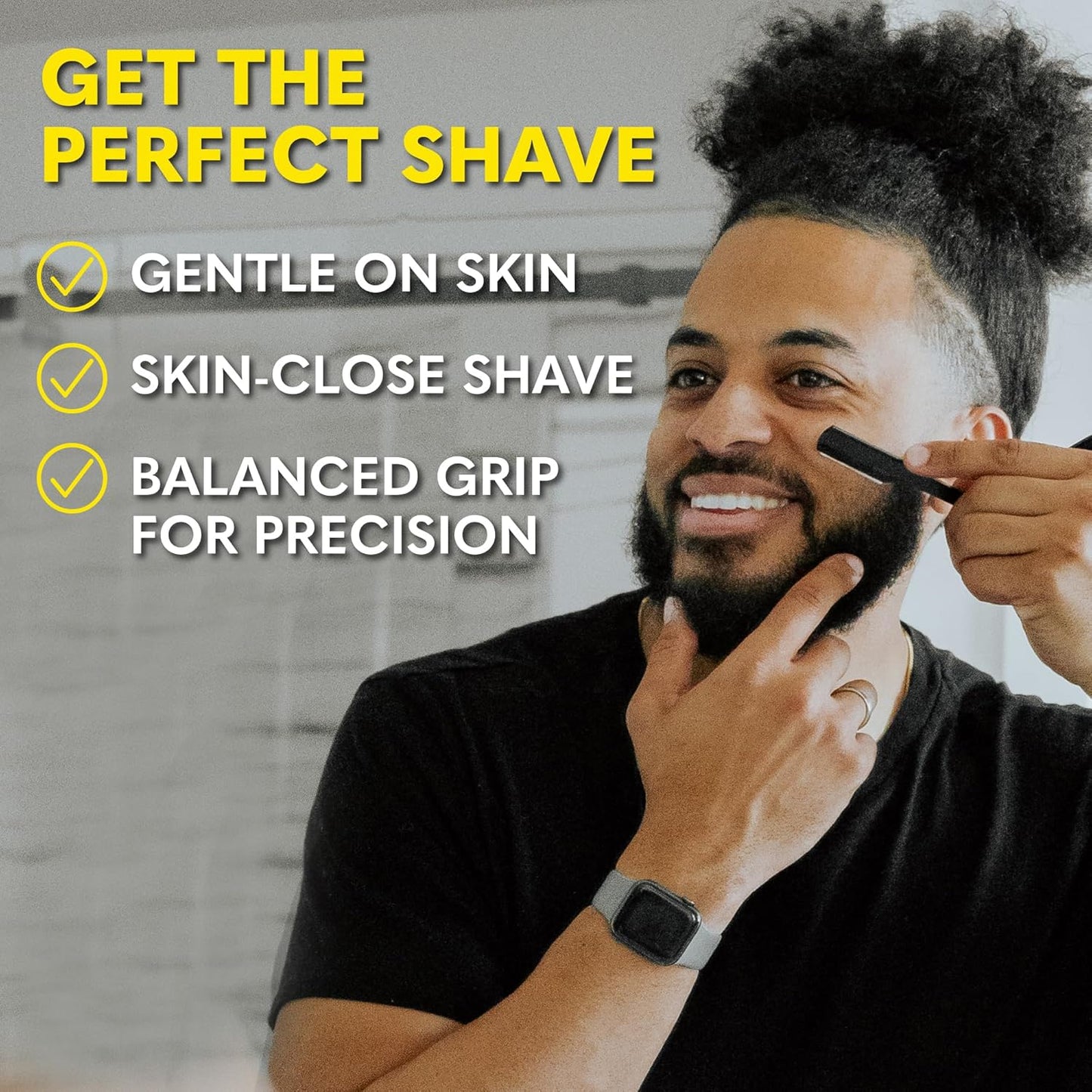 The Beard Club Premium Beard Kit for Men - Grooming & Care Kit - Cedar & Sandalwood Oil, Sandalwood Balm, Shampoo, Brush, Comb, Trimming Scissors, Straight Edge Razor - Gift Set