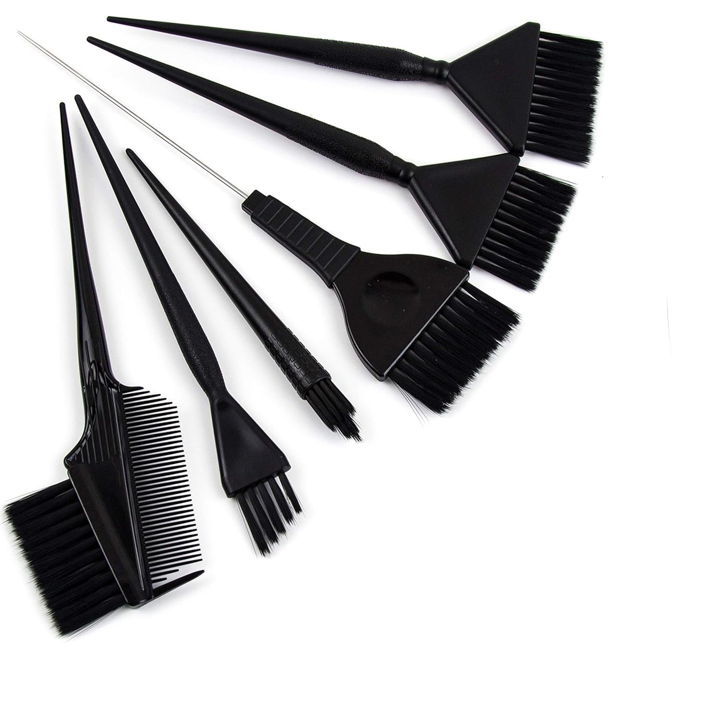 Ultimate Hair Dye Brush Set - 6 Color Brushes for Hair Salon - Hair Color Brush Applicator Set - Balayage Brush - Hair Tint Brush - Hair Dying Brush - Hair Coloring Kit