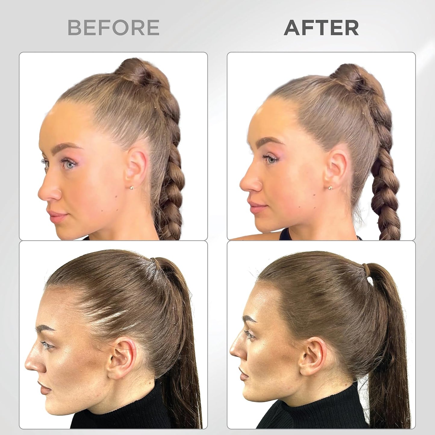 THICK FIBER Root Touch Up & Hairline Powder with Brush (LARGE 10g) – Covers Grey Roots, Thinning Hair & Bald Spots – Sweat & Water Resistant Hair Concealer for Women & Men (Medium Brown)