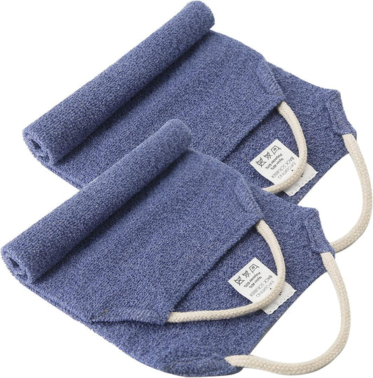 Evridwear Exfoliating Back Scrubber for Shower - Double-Sided Body Scrubber with Handles, Deep Clean, Massage & Exfoliate Back Washer for Men & Women, Invigorates Skin & Circulation