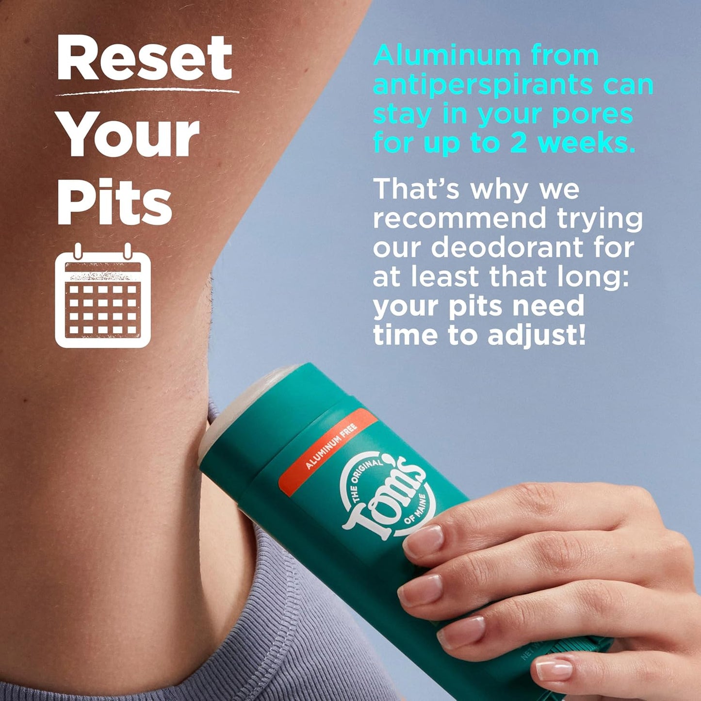 Tom’s of Maine Sandalwood Vanilla Aluminum Free Natural Deodorant For Women & Men | Goes on Clear | Odor & Wetness Protection | Naturally Derived and Moisture-Locking Ingredients | 3.25 oz (2 Pack)