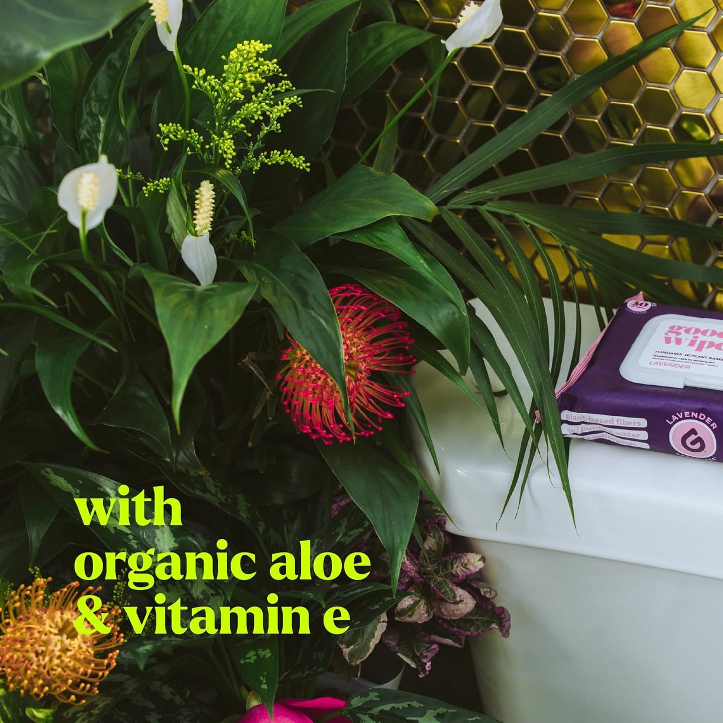 goodwipes Flushable Butt Wipes - Vitamin E & Aloe - Sewer & Septic Safe - Extra Large Adult Wet Wipes For Women & Men - Bathroom Essentials - Lavender, 418 Count (8 Packs + 1 Travel)