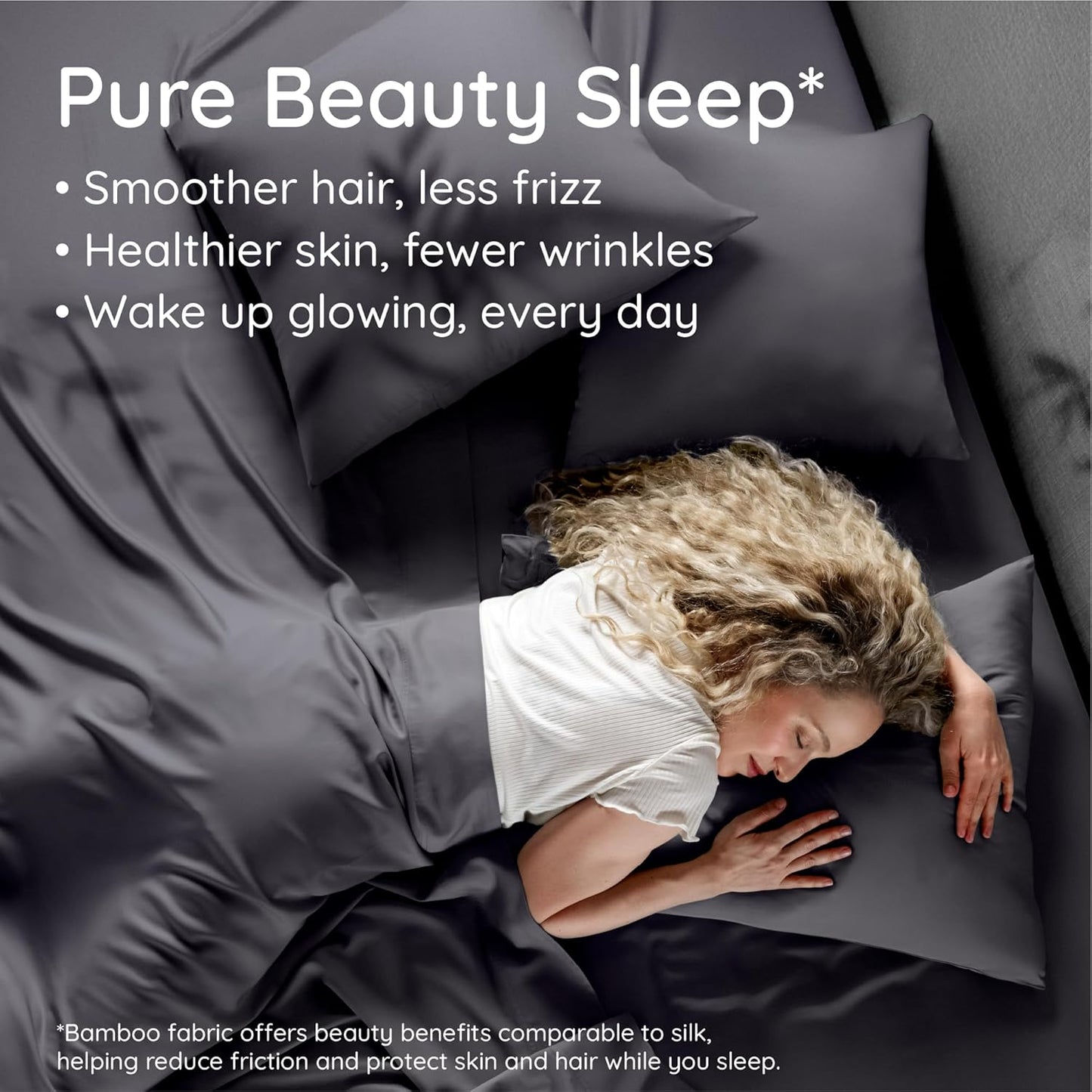 Bambaw 100% Viscose Derived from Bamboo Pillowcases King Size – Set of 2 King Size Cooling Pillow Cases for Hot Sleepers with Envelope Closure, Breathable & Super Soft Pillow Cases (Charcoal)