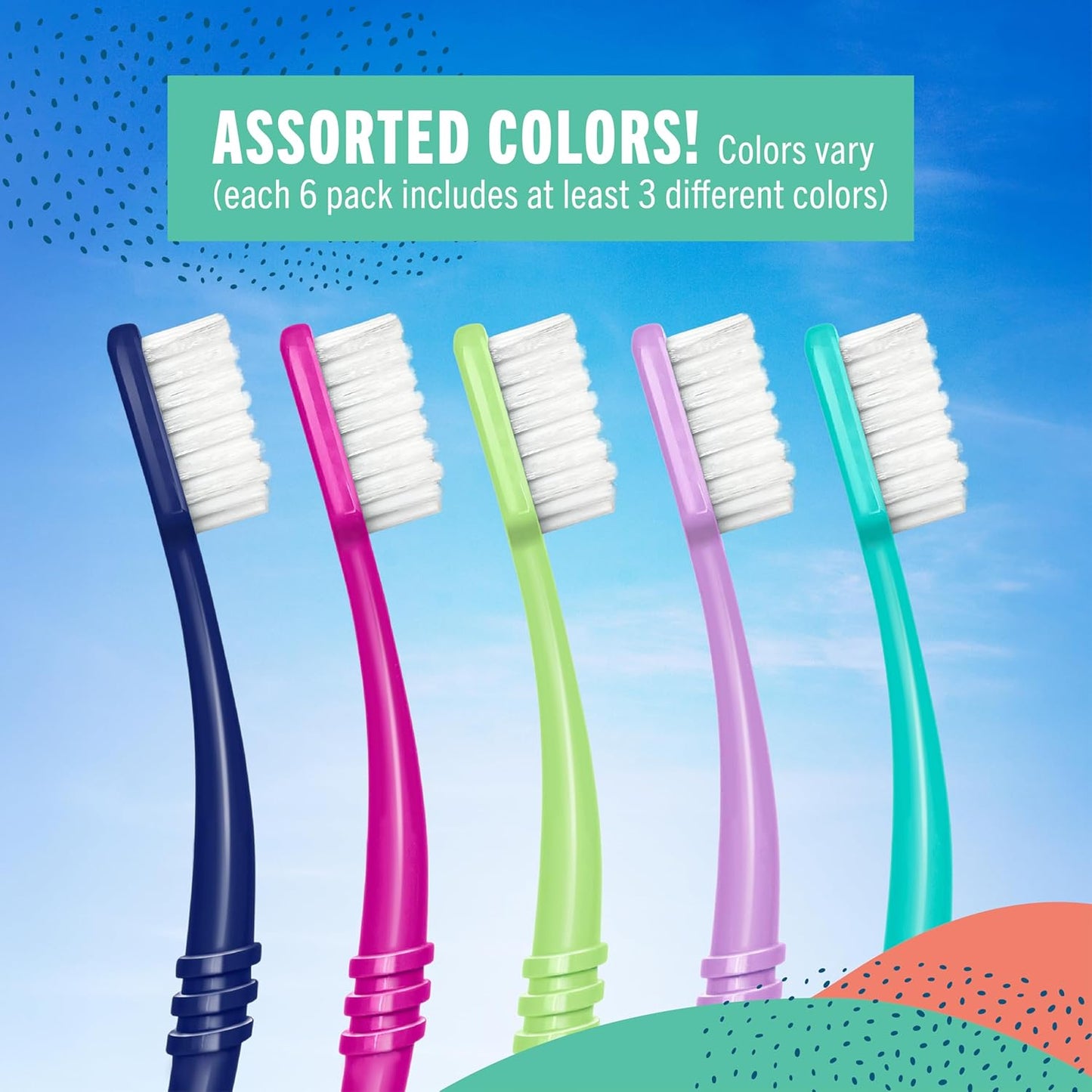 Preserve Eco Friendly Adult Toothbrushes, Made in The USA from Recycled Plastic, Lightweight Paper Packaging, Soft Bristles, Colors Vary, 3 Count