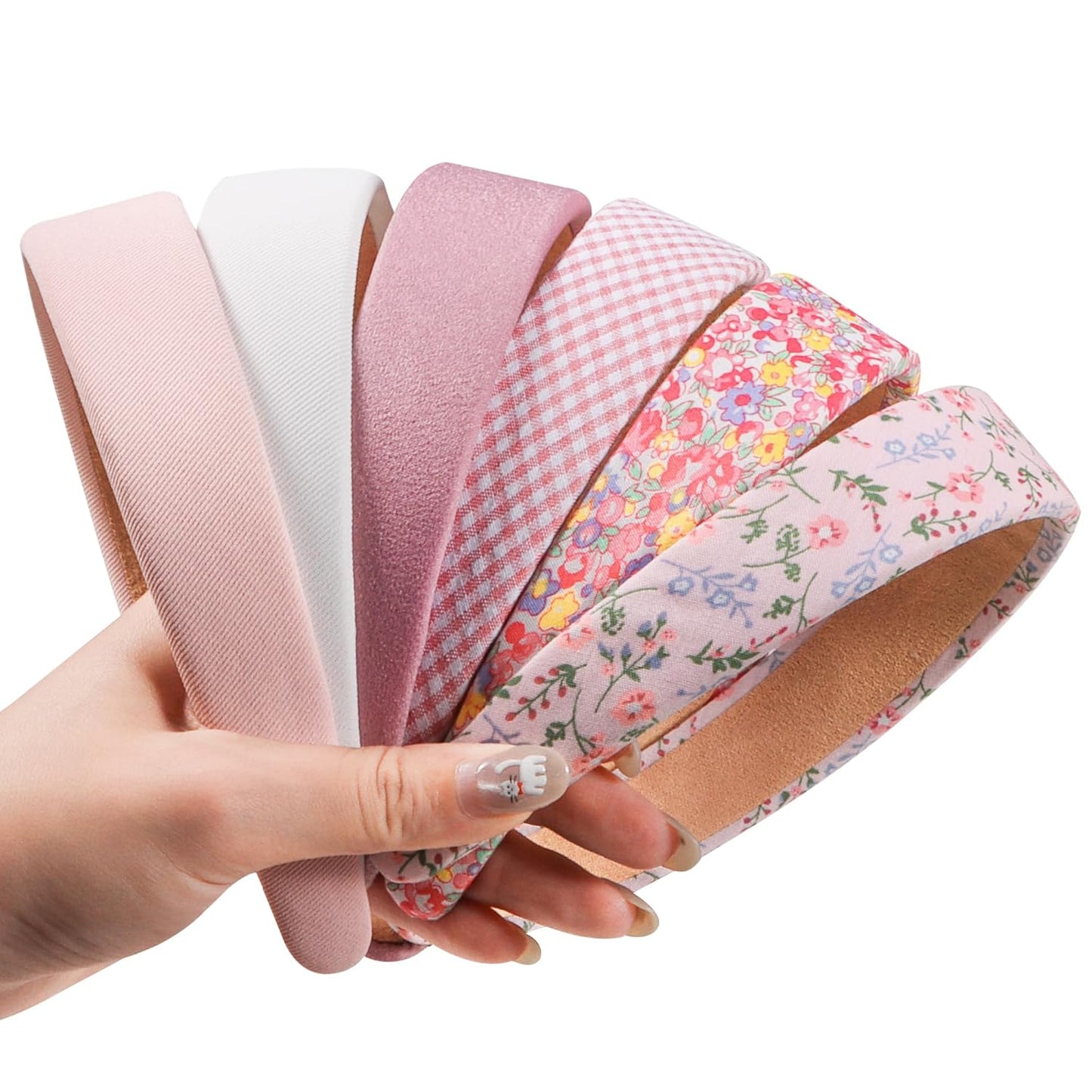 Headbands for Women - 1 Inches Wide Headbands - Solid Color Headband Fashion Hair Accessories- Trendy Women Girls Non Slip Fashion Hair Bands- Thick Elastic Hair Bands for Women's Hair 6PCS