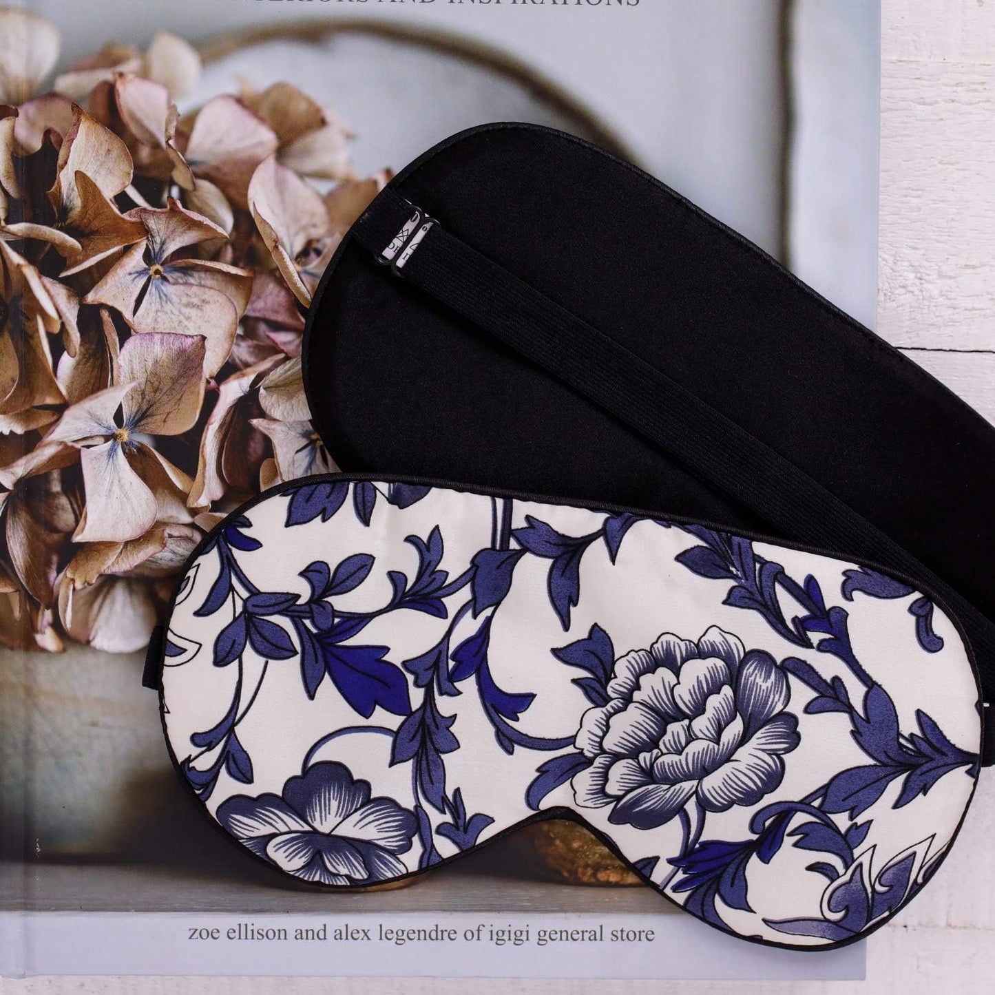 Maxfeel 100% Pure Silk Eye Mask - Sleep Eye Cover in Printed Colors (#5)