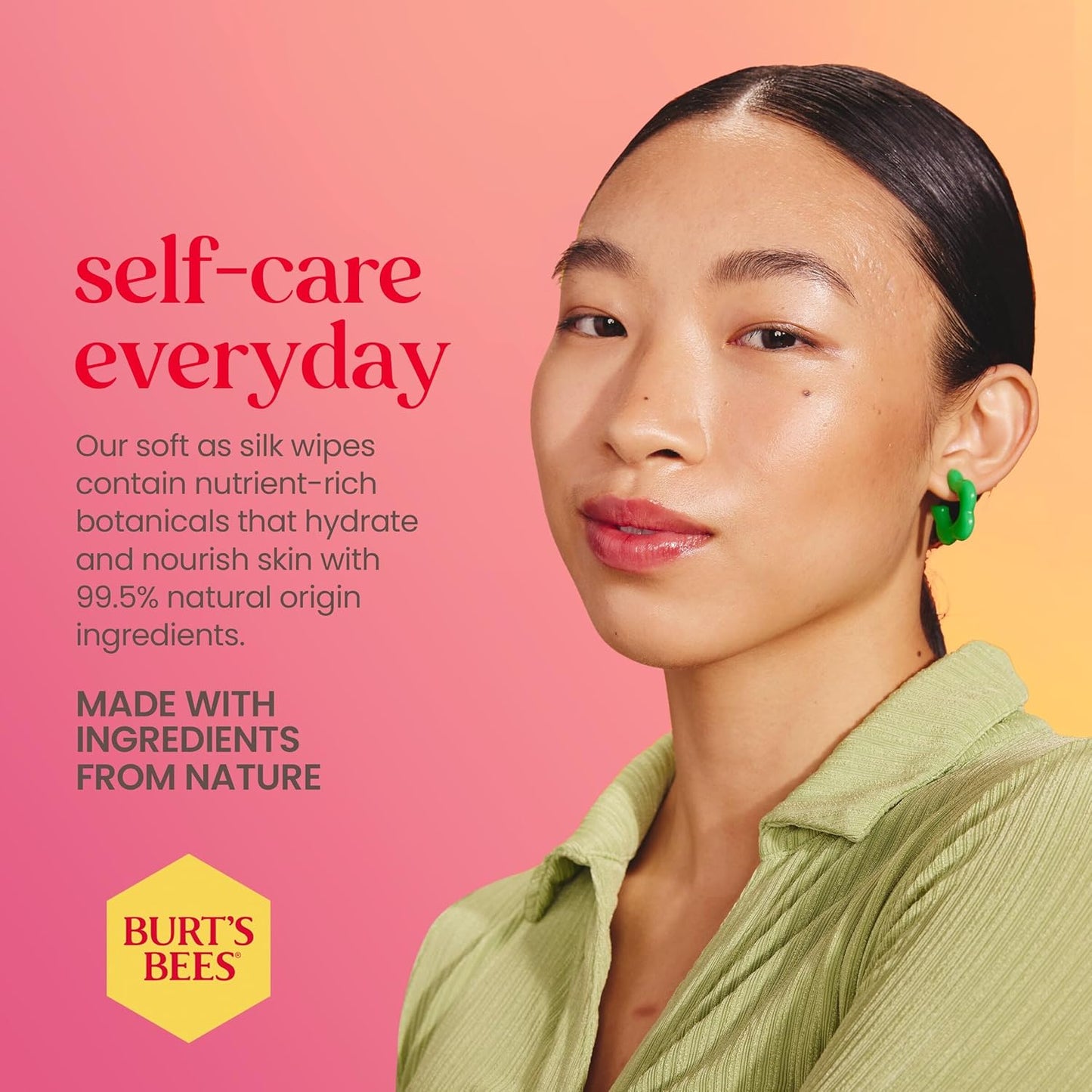 Burt's Bees Stocking Stuffers, Pink Grapefruit Face Wipes, for All Skin Types, Hydrating Makeup Remover & Facial Cleansing Towelettes, Skin Care Christmas Gifts, 30 Ct. (3-Pack)