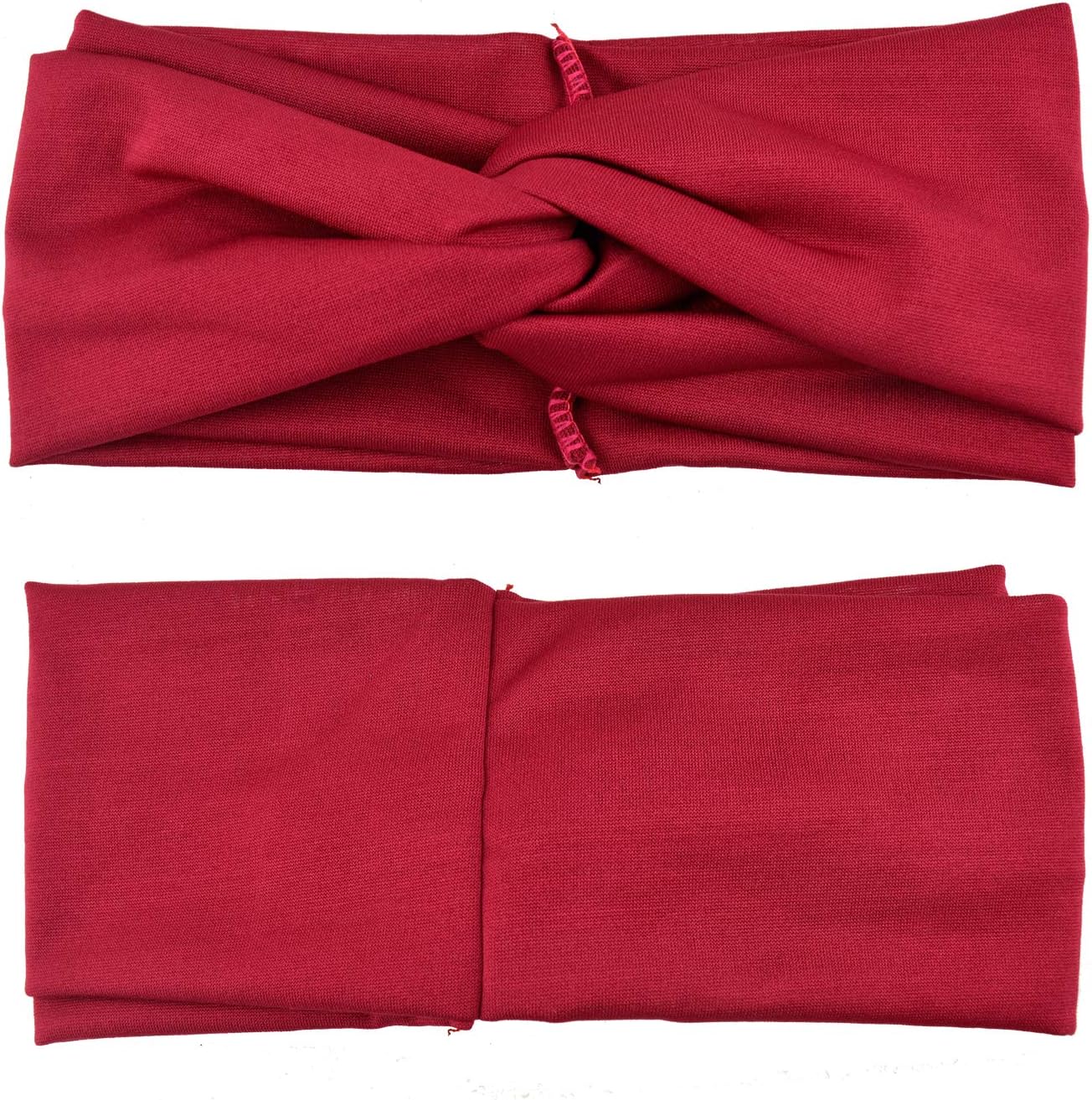 DRESHOW 8 Pack Headbands for Women Yoga Knotted Headbands Elastic Criss Cross Hair Accessories Sports Head Wrap Non Slip