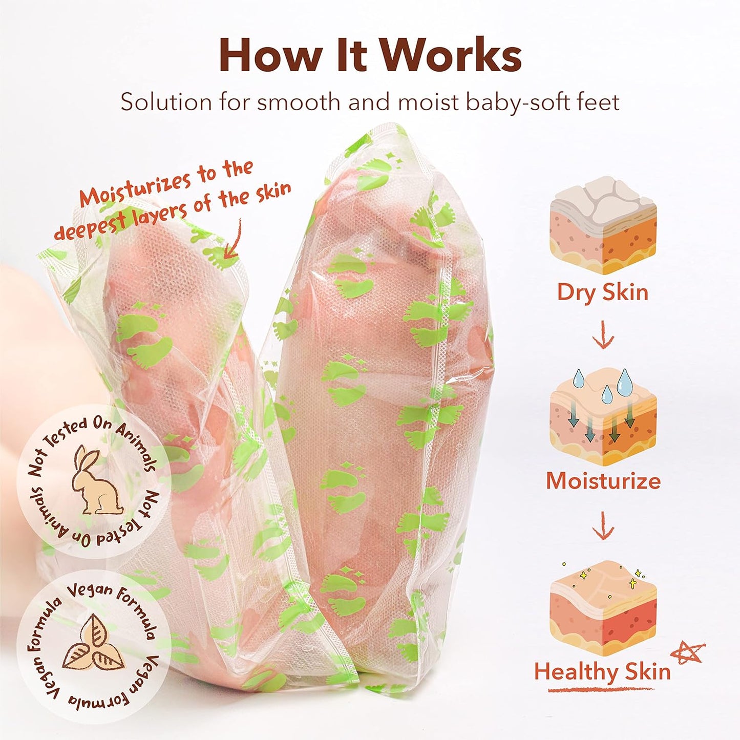 Purederm Exfoliating Foot Mask (3 Pack) – Regular Size Exfoliating Foot Masks for Cracked Feet, Dry Skin, Callused Feet…