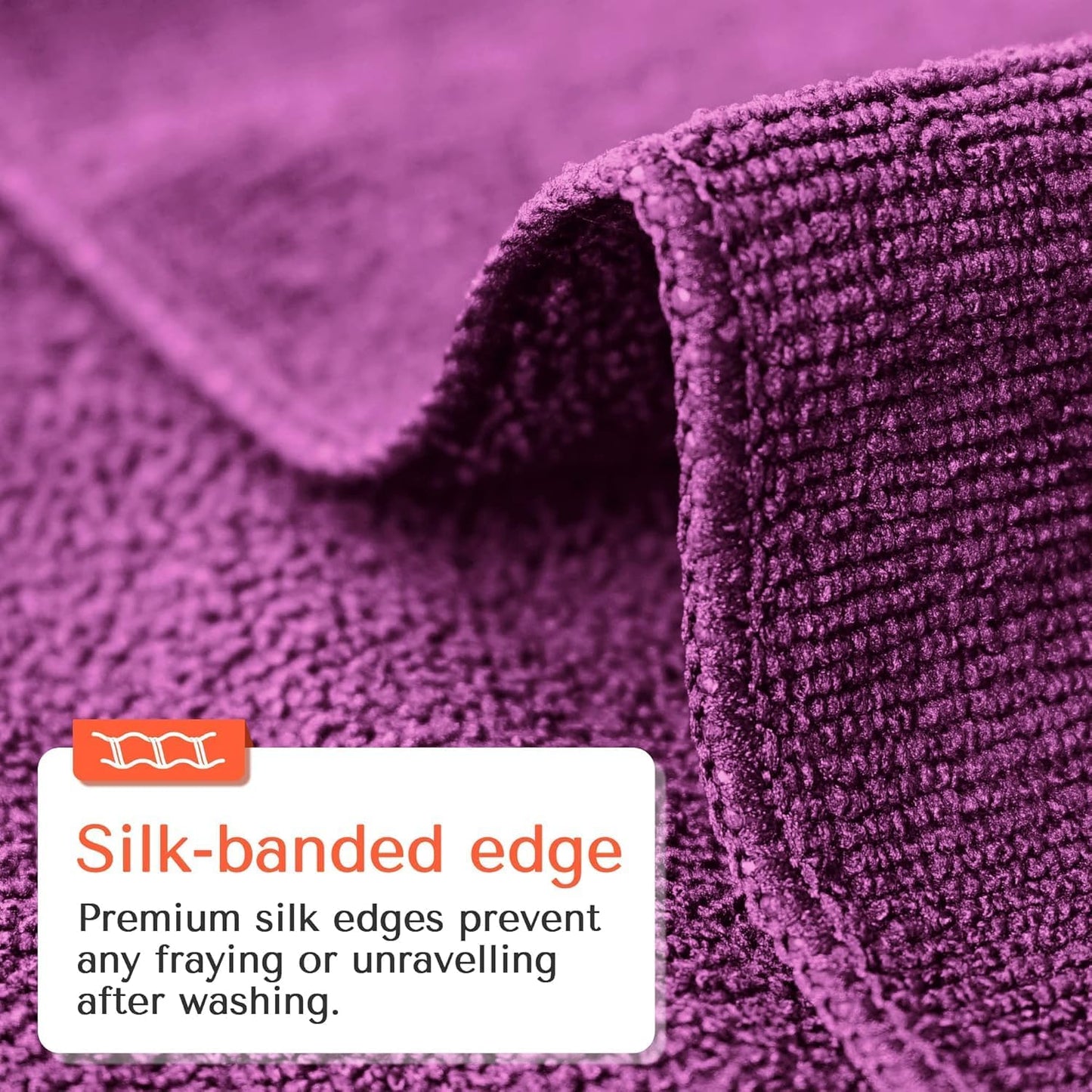 TASALON Microfiber Hair Towel for Salon - 10 Pack - 29 x 16 Inches, Quick Dry and Ultra-Soft Facial Towels with Soft Absorbant (Purple)