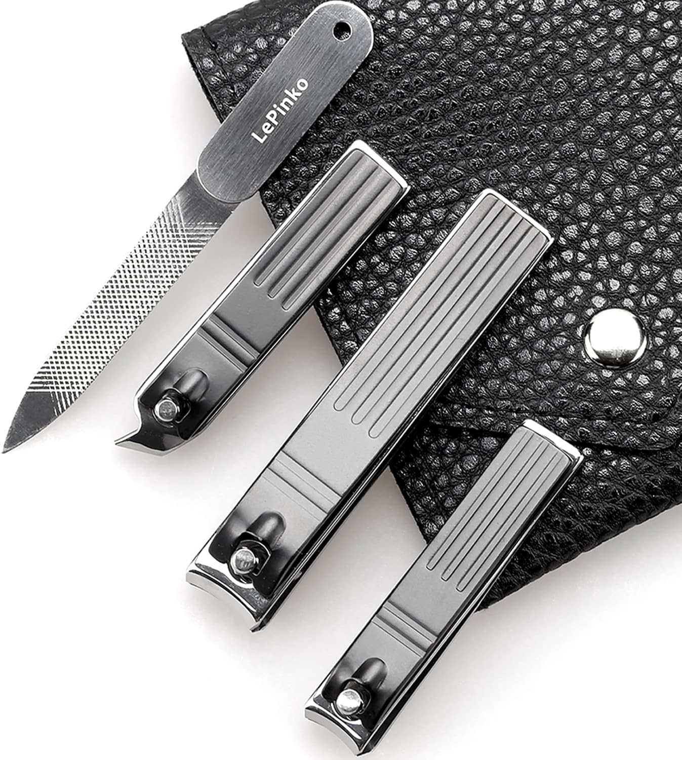 Heavy Duty Podiatrist Toenail Clippers for Thick and Ingrown Nails, Toe Nail Clippers Sets for Men Women Seniors, Stainless Steel 4PCS