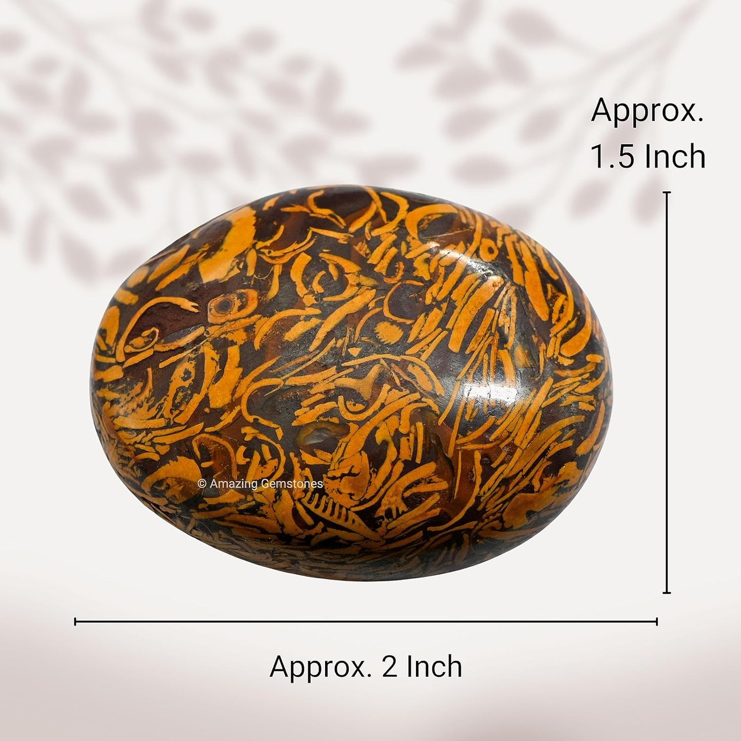 Amazing Gemstone Mariyam Jasper Crystals and Healing Stones - Large Palm Stone Crystals Piedra - Crystal for Good Luck, Balanced Positive Energy, Meditation - Unique Stocking Stuffers, Gifts for Women