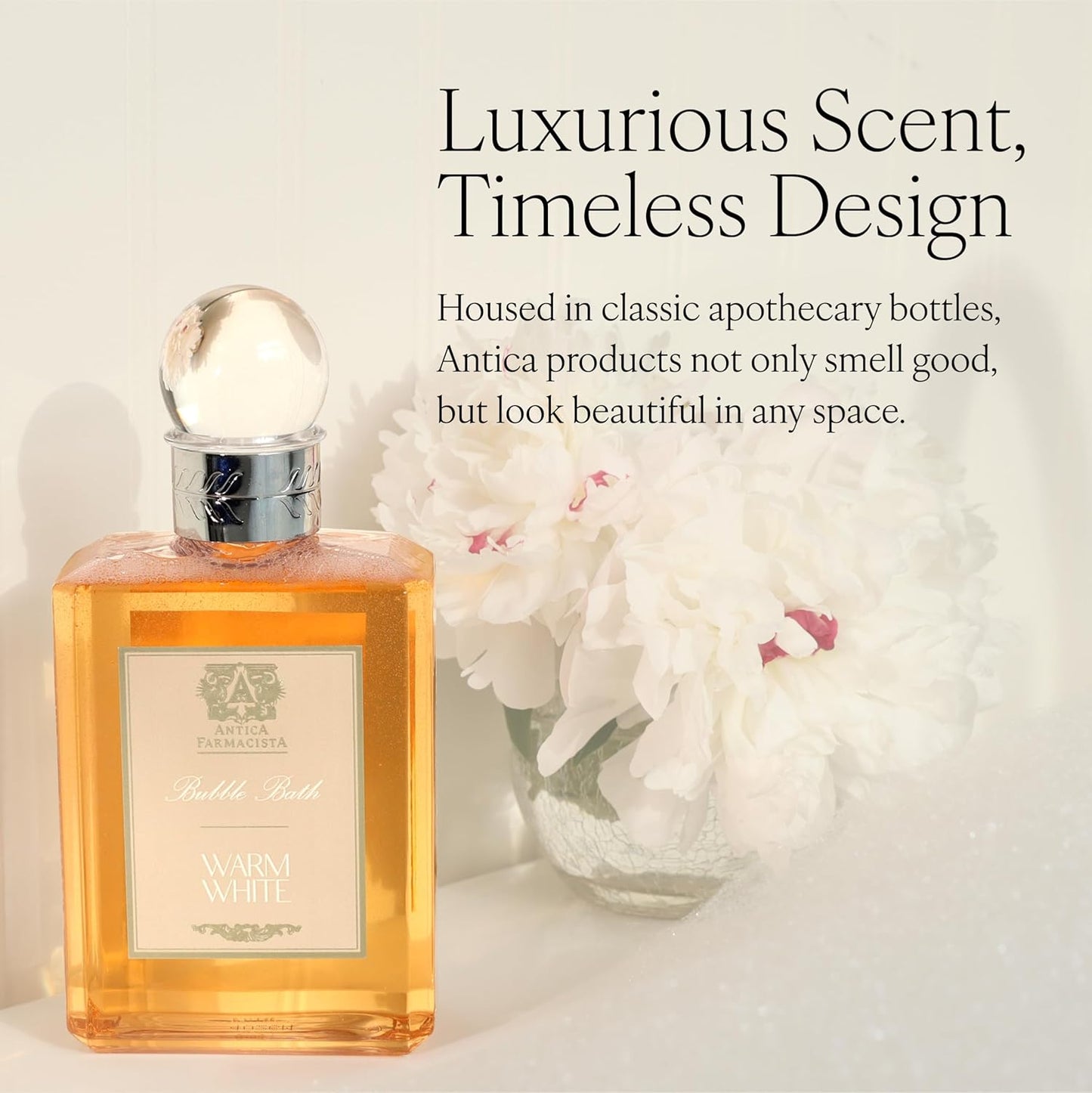 Antica Farmacista Warm White Bubble Bath, 16 Fl Oz