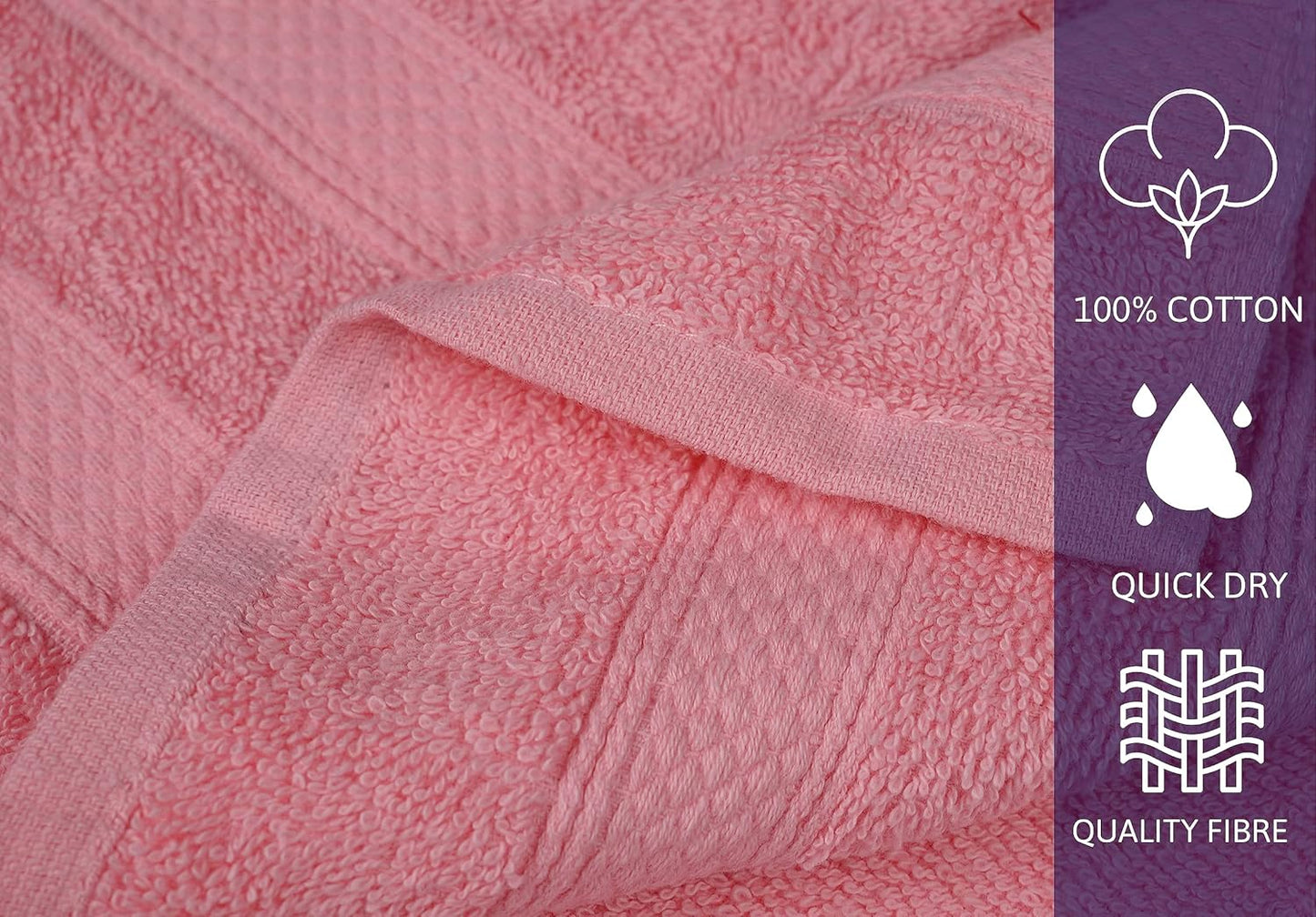 ZUPERIA Classic Hand Towels Pack of 10 (16 x 28 Inches) 100% Ring Spun Cotton Light Weight & Super Absorbent, Fast Drying Towels for use in Bathroom, Hotels, Travel and Spa (Assorted Multicolor)