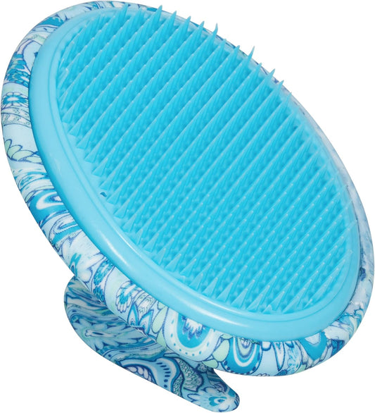 Dylonic Body Brush for Razor Bumps and Ingrown Hairs Treatment - 1pk Skin Exfoliator for Body Shaving Irritation, Strawberry Legs, Armpit, Bikini Line - Blue