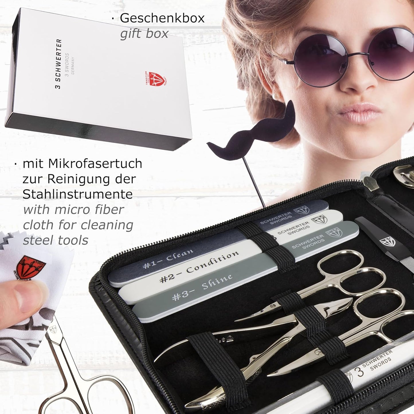 3 Swords Germany – manicure pedicure set kit (009)
