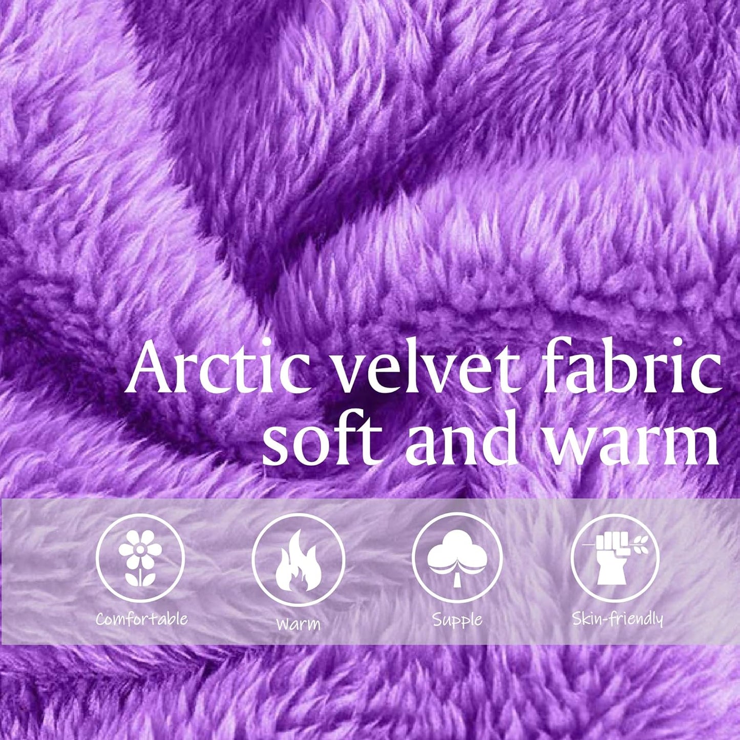 Inner Wish Womens Plush Fleece Robe, Cozy Warm Bathrobe Fuzzy Female Spa Robe With Pockets