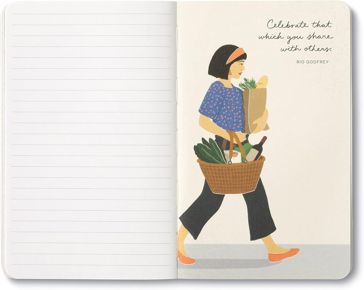 Compendium Softcover Journal - Life is to be enjoyed. – A Write Now Journal with 128 Lined Pages, 5″W x 8″H