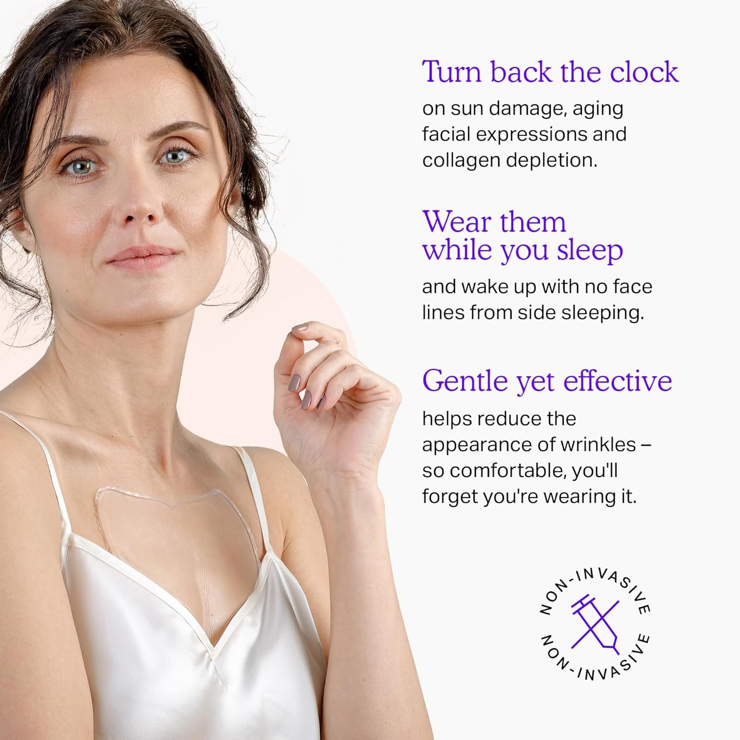 BLUMBODY Chest Wrinkle Pads – Anti-Wrinkle Silicone Patches Skin Firming, Smoothing – Reusable Overnight Chest Patches – Anti-Aging Crepe Erase Pads – Neck, Décolleté (2-Month Supply)