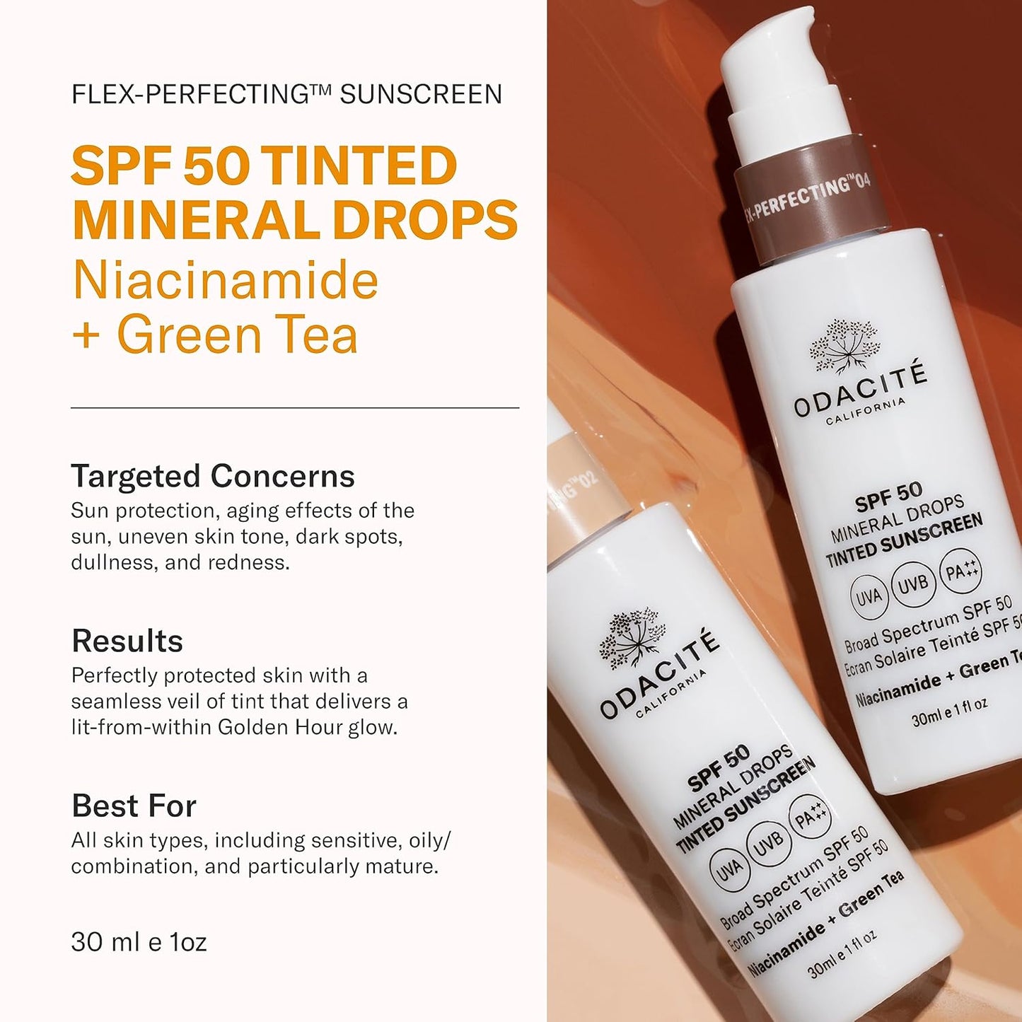 SPF 50 Flex-Perfecting™ Mineral Drops Tinted Sunscreen ONE