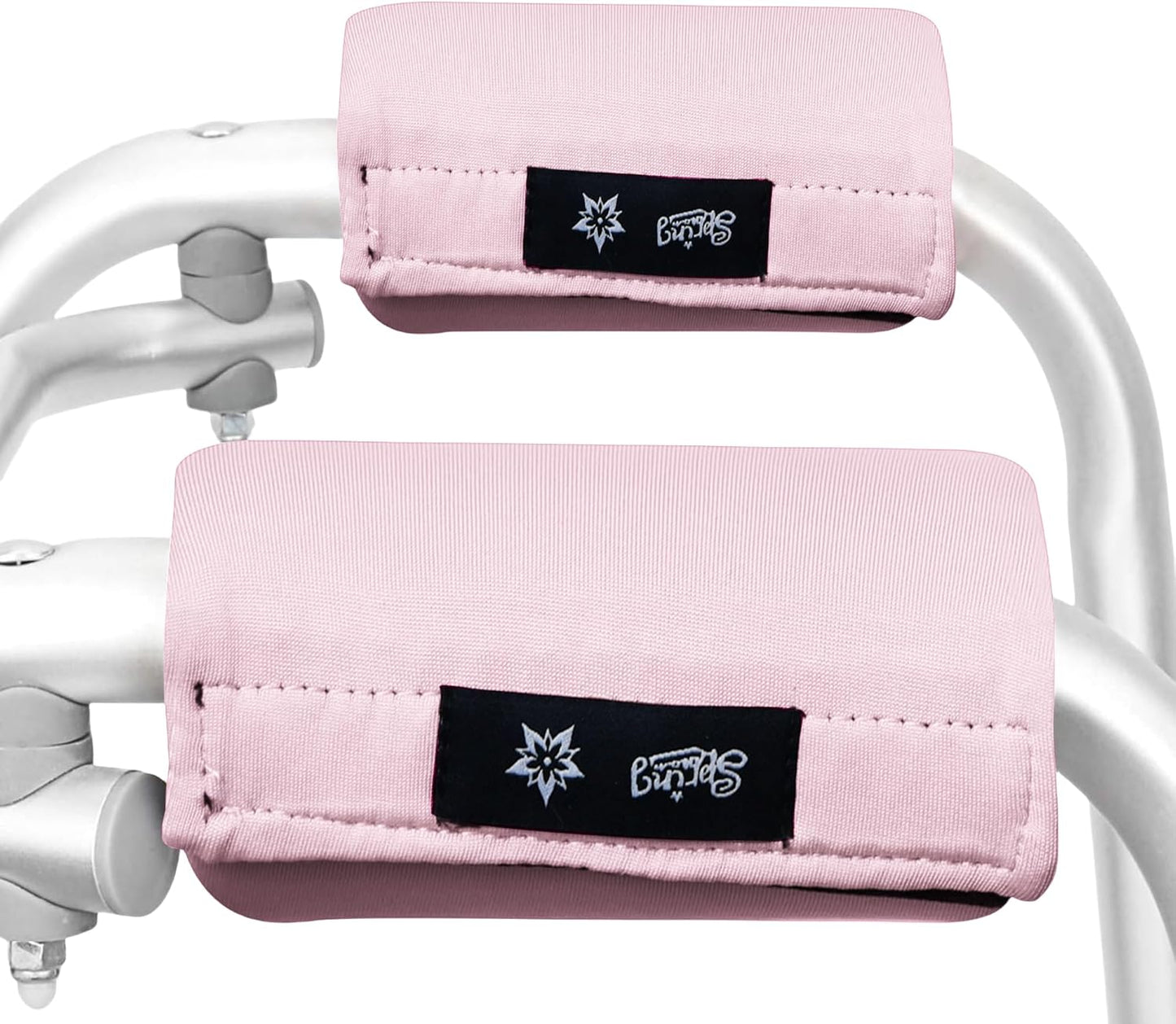 Universal Walker Padded Covers Non-Slip Cushion Foam for Folding Wheelchair Rollator Walker Grips Padded Hand Covers 2-Pack Walker Pads for Hands Pink