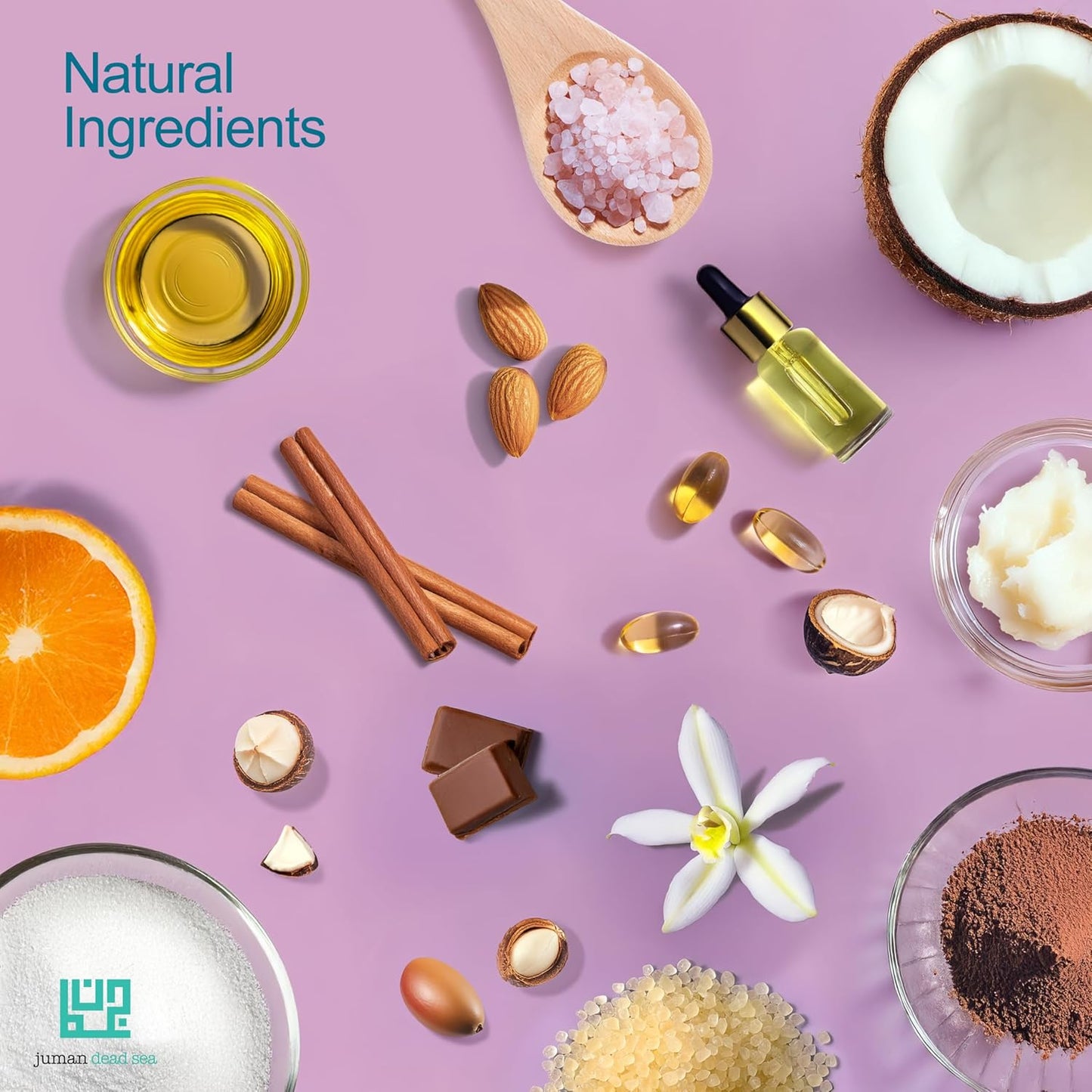 Juman Dead Sea Minerals Lip Care Set Trio | Lip Exfoliator Scrubs & Moisturizing Lip Balms | Ultra Gift Set | Hydrates & Protects | With Essential Oils | Vegan | SLS & Paraben-Free