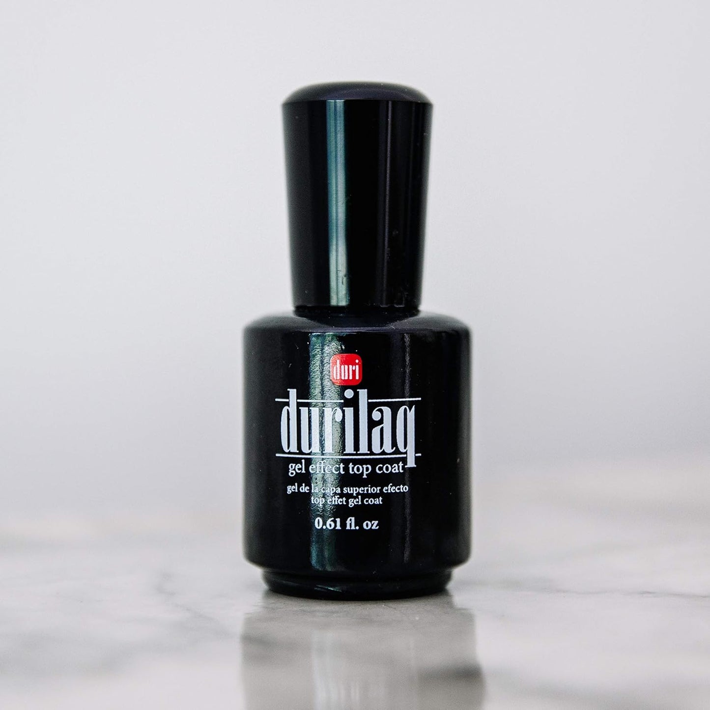 duri Nail Polish, Durilaq Gel Effect Top Coat, Glossy, Fast Drying and Long Lasting Gel Like Look, 0.61 Fl Oz Cosmetics