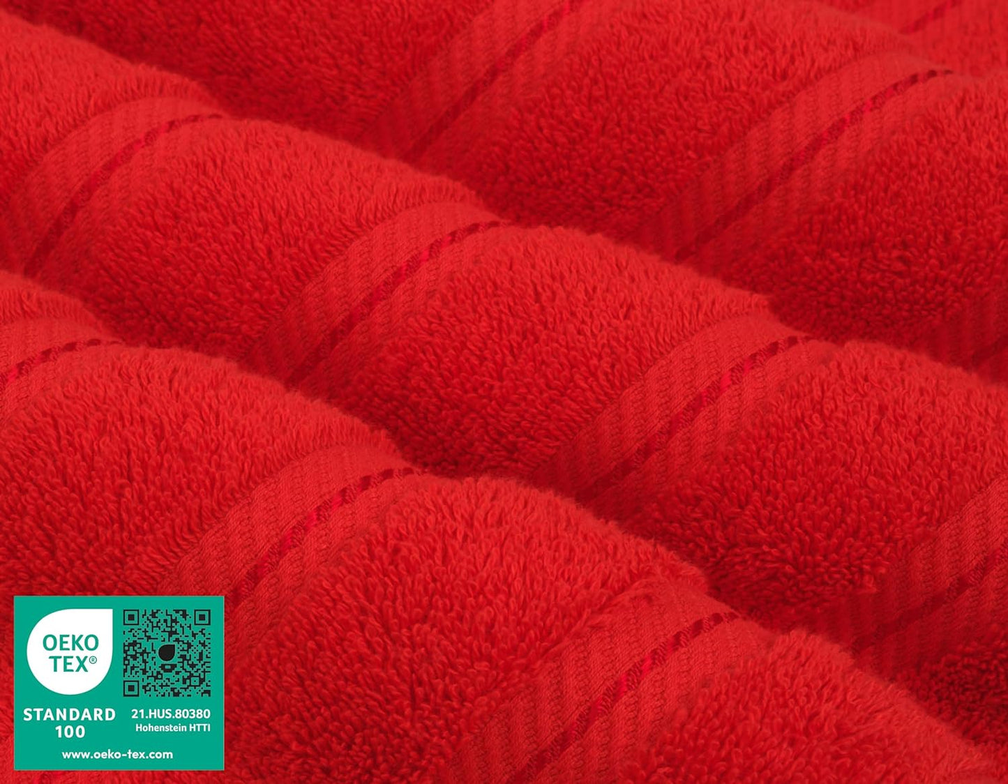 American Soft Linen Luxury Hand Towels for Bathroom, 600 GSM 100% Cotton Turkish 4 Piece Hand Towel Set, 600 GSM Hand Face Towels for Kitchen, Red Hand Towels